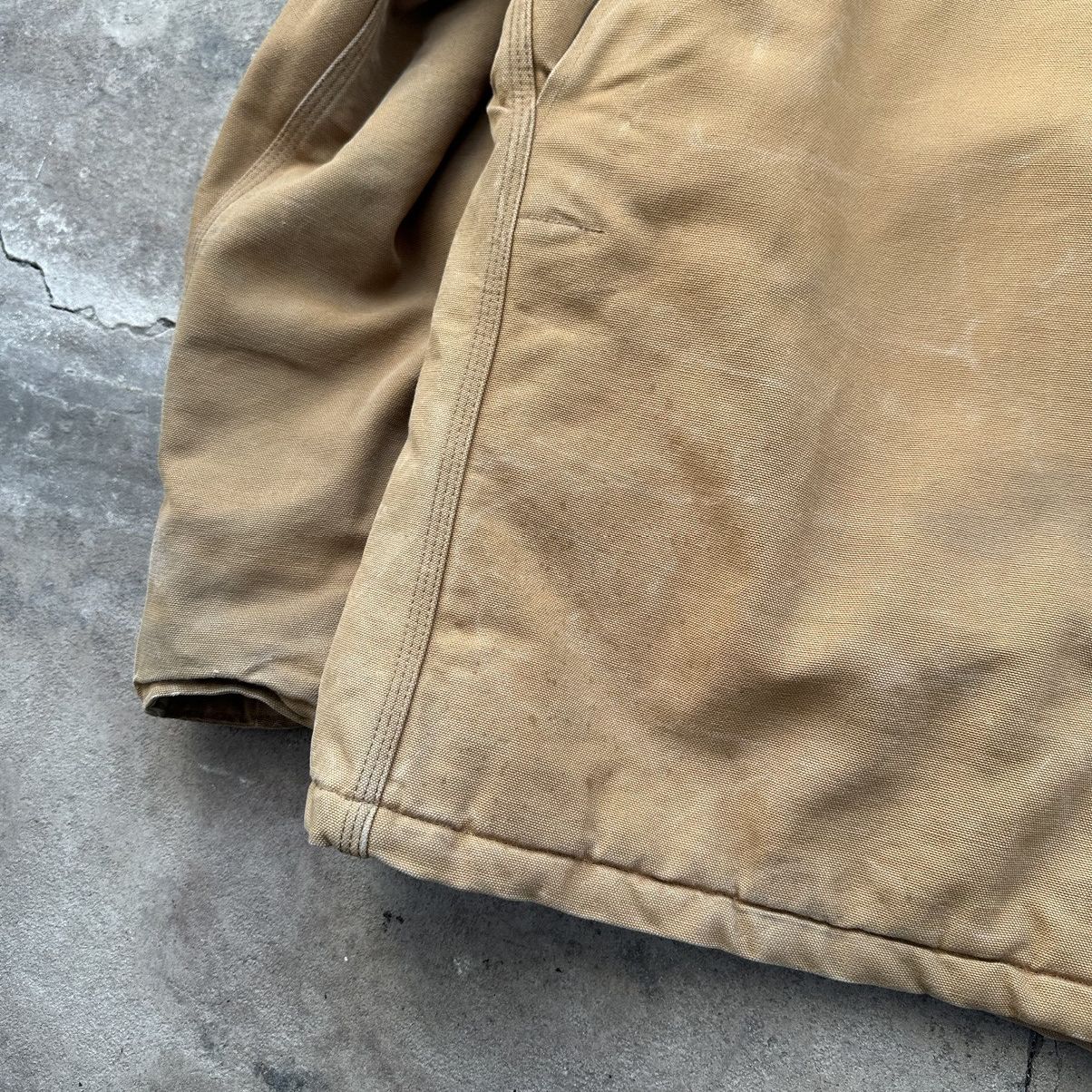 Carhartt Thrashed! VTG 90’s Carhartt Arctic Faded Dirty Work Jacket Size US XXL / EU 58 / 5 - 10 Thumbnail