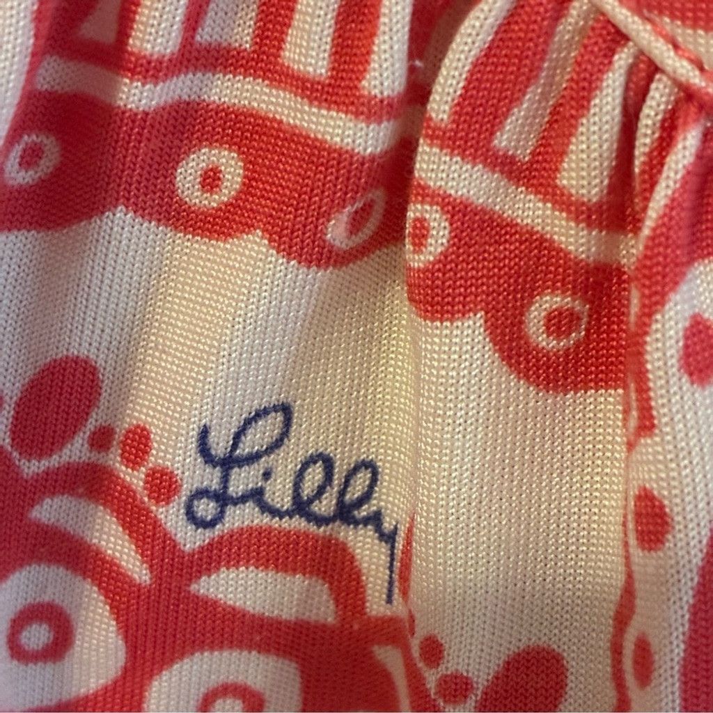 Lilly Pulitzer Lily Pulitzer XS red/coral and white sleeveless sheath dress Size XS / US 0-2 / IT 36-38 - 10 Thumbnail