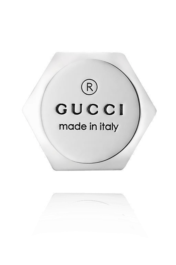 Gucci oc11z0126 Size: OS Trademark Stud Earrings In Silver Size ONE SIZE - 3 Thumbnail