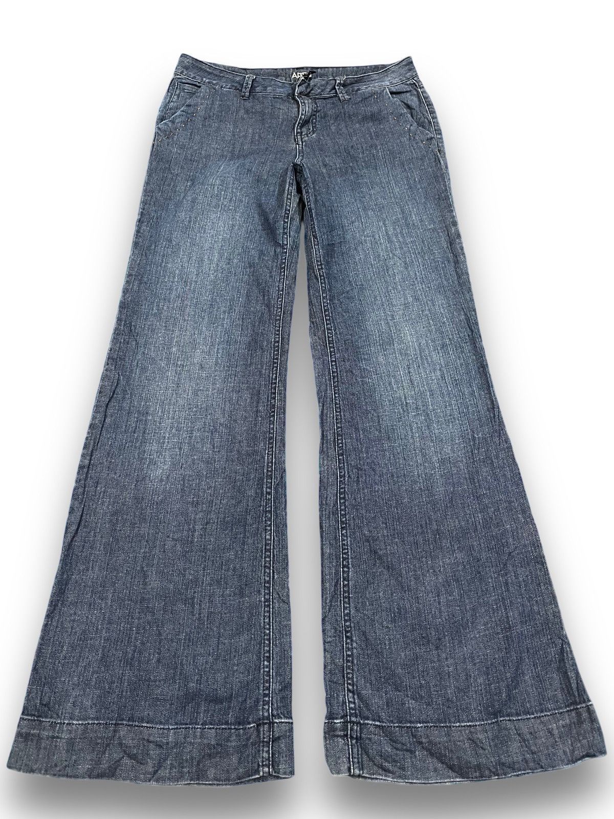 Apt. 9 Vintage APT.9 Flare Bootcut Talon Zipper Denim Size US 32 / EU 48 - 1 Thumbnail