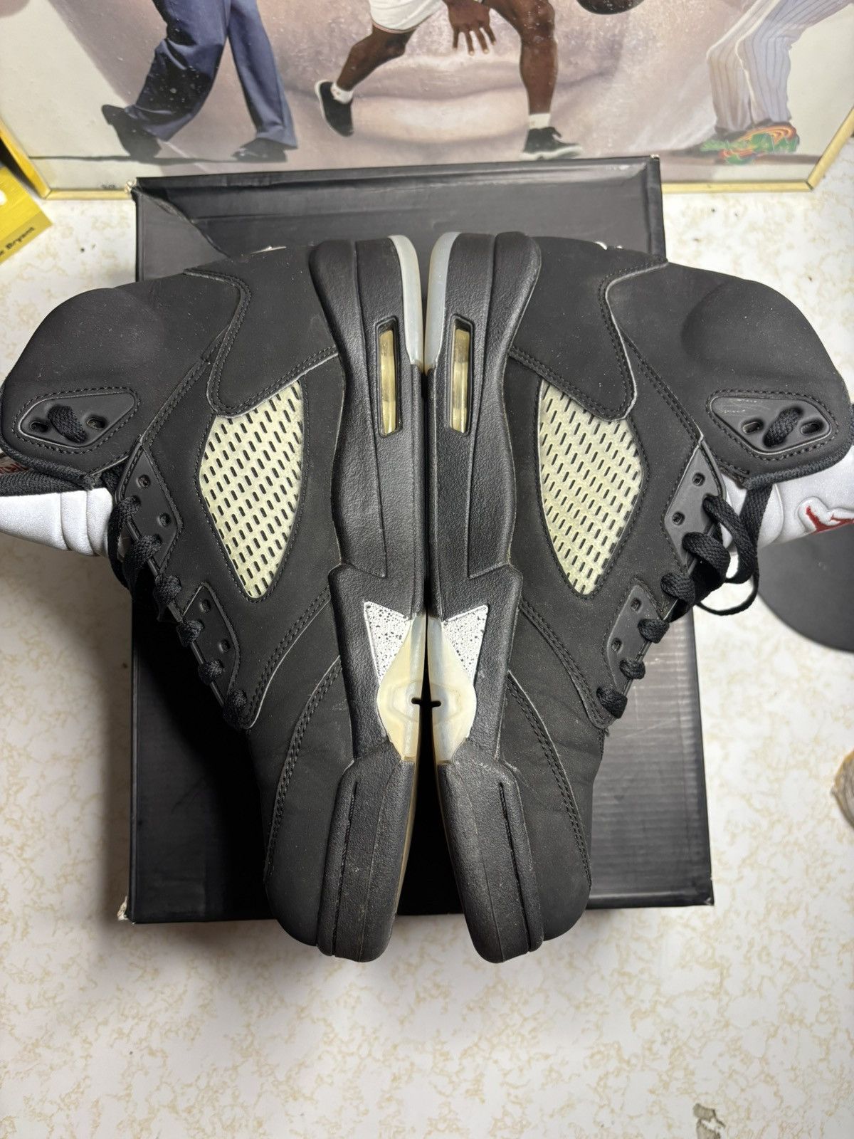 Jordan Brand Jordan Retro 5 “Black Metallic” Size US 10.5 / EU 43-44 - 3 Thumbnail