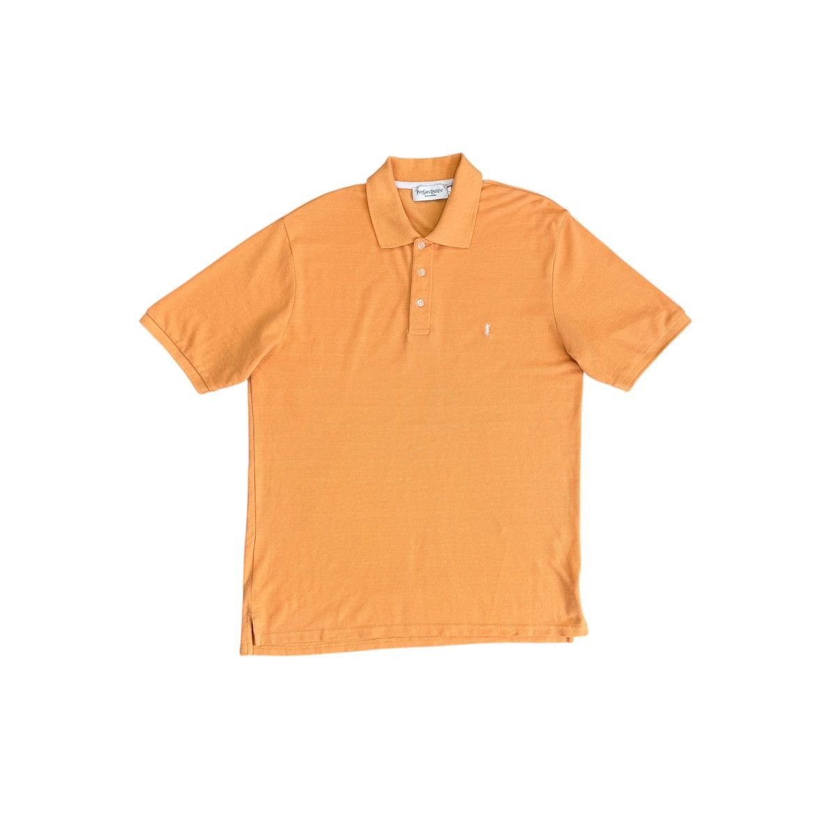 Yves Saint Laurent YSL Peach Polo Shirt Men Size L