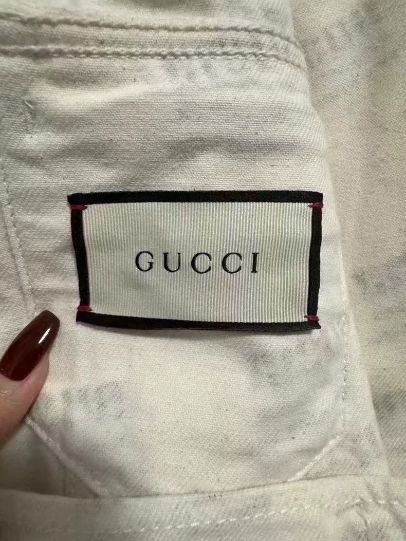 Gucci Gucci Full logo bullet screen denim jacket 2501-Nextarrow Size US S / EU 44-46 / 1 - 3 Thumbnail