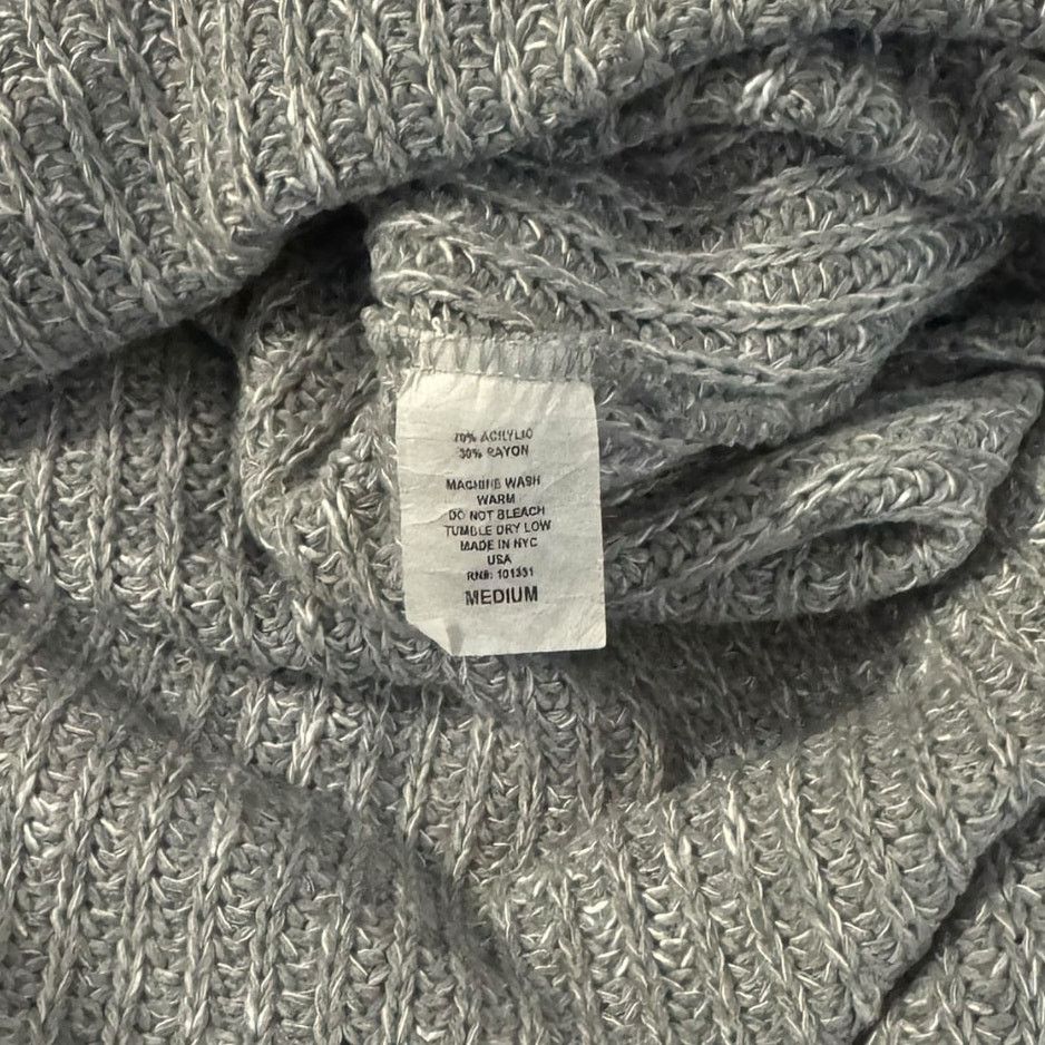 Other Vintage Charlotte Russe Heather Gray Cowl Neck Sweater Med Size M / US 6-8 / IT 42-44 - 3 Thumbnail