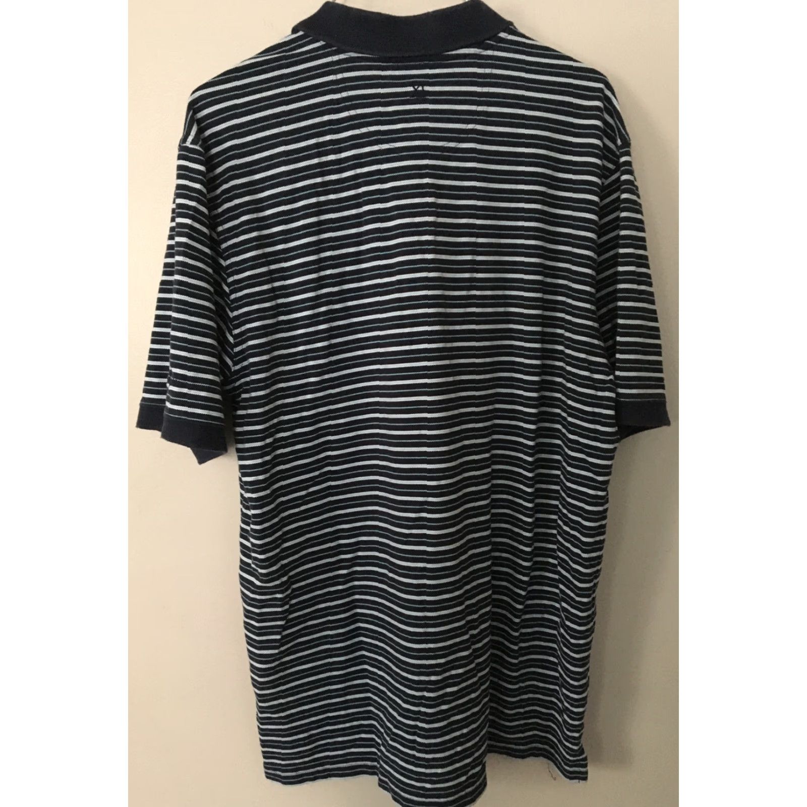 Vintage Walter Hagen Polo Golf Shirt Striped Blue L Short Sleeve Men’s Top Size US L / EU 52-54 / 3 - 4 Thumbnail