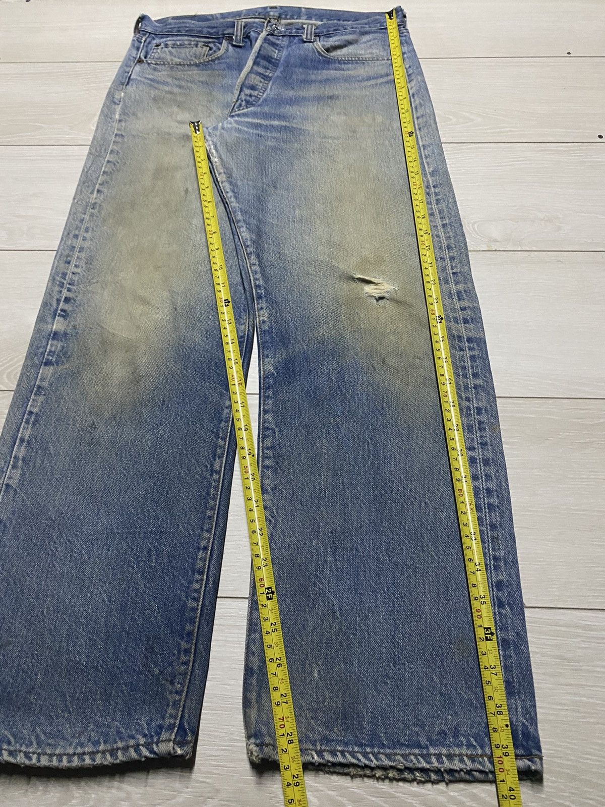 Levi's W32 Vintage Levis 501 60s Selvedge Rindem No6 ButtonFly Jean Size US 32 / EU 48 - 22 Thumbnail