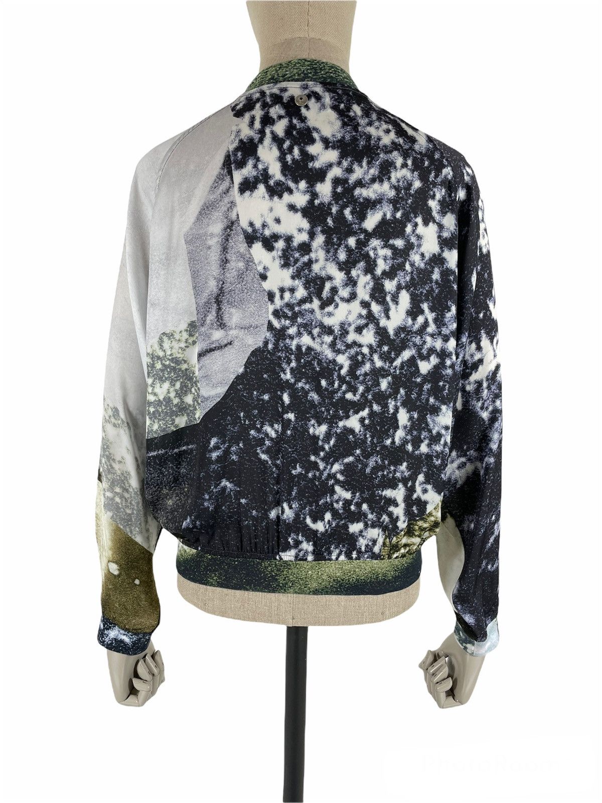 Diesel × Diesel Black Gold Designer 3D Floral Print Logo Track Bomber Windbreaker Jacket M Size M / US 6-8 / IT 42-44 - 2 Thumbnail