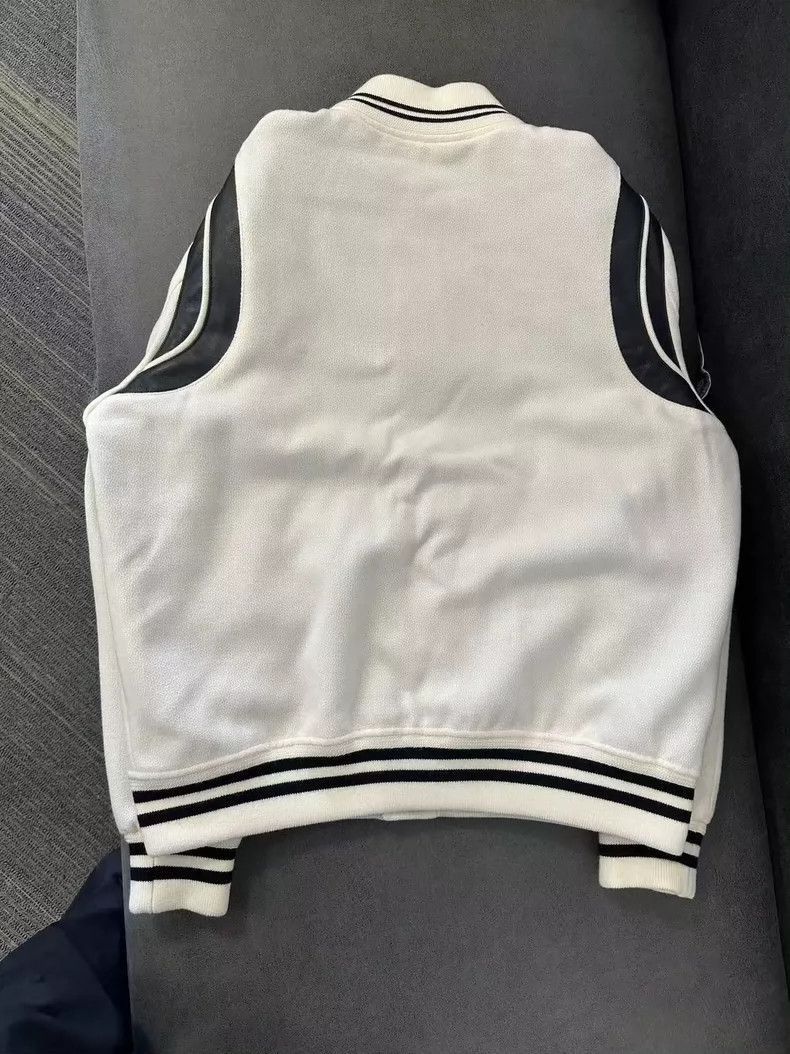 Saint Laurent Paris Saint Laurent White Wool Baseball Jacket-2507 Size US L / EU 52-54 / 3 - 7 Thumbnail