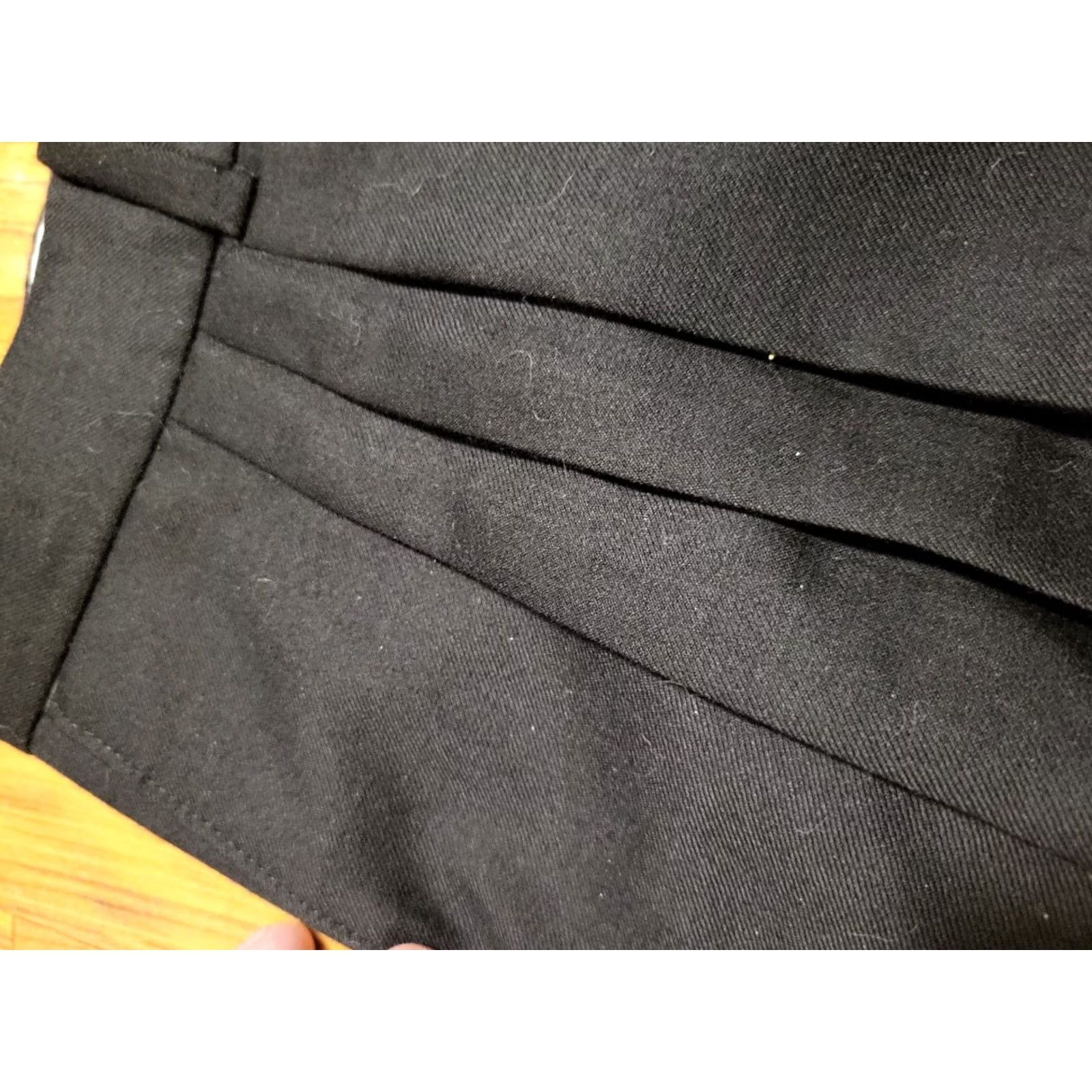 Vintage VINTAGE Pure Wool Pleated Dress Pants Navy Blue WideLeg 38 X31 Mens 1990s"} Size US 38 / EU 54 - 5 Thumbnail