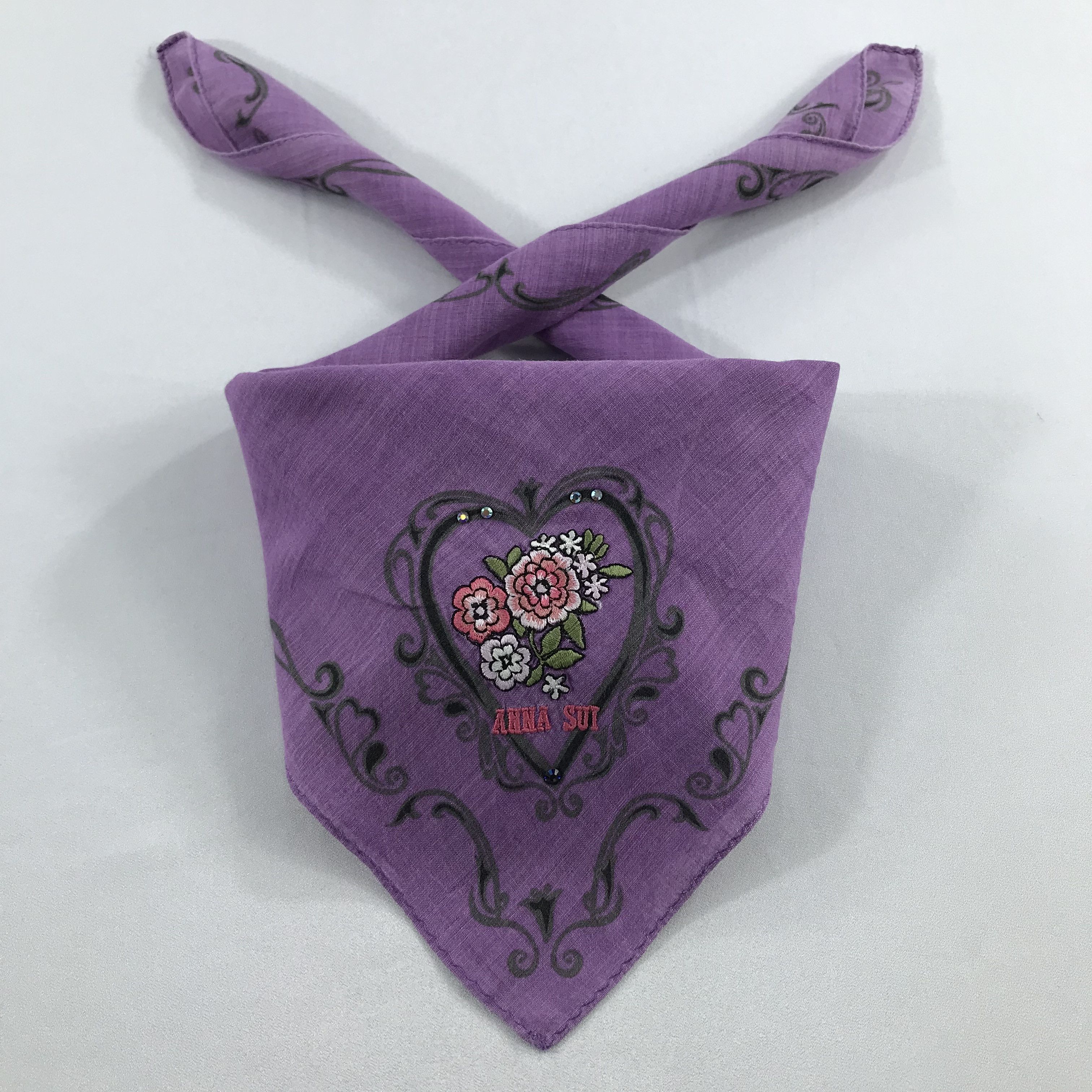 Anna Sui × Vintage Anna Sui Bandana / Handkerchief / Neckerchief - S1978 Size ONE SIZE - 3 Thumbnail