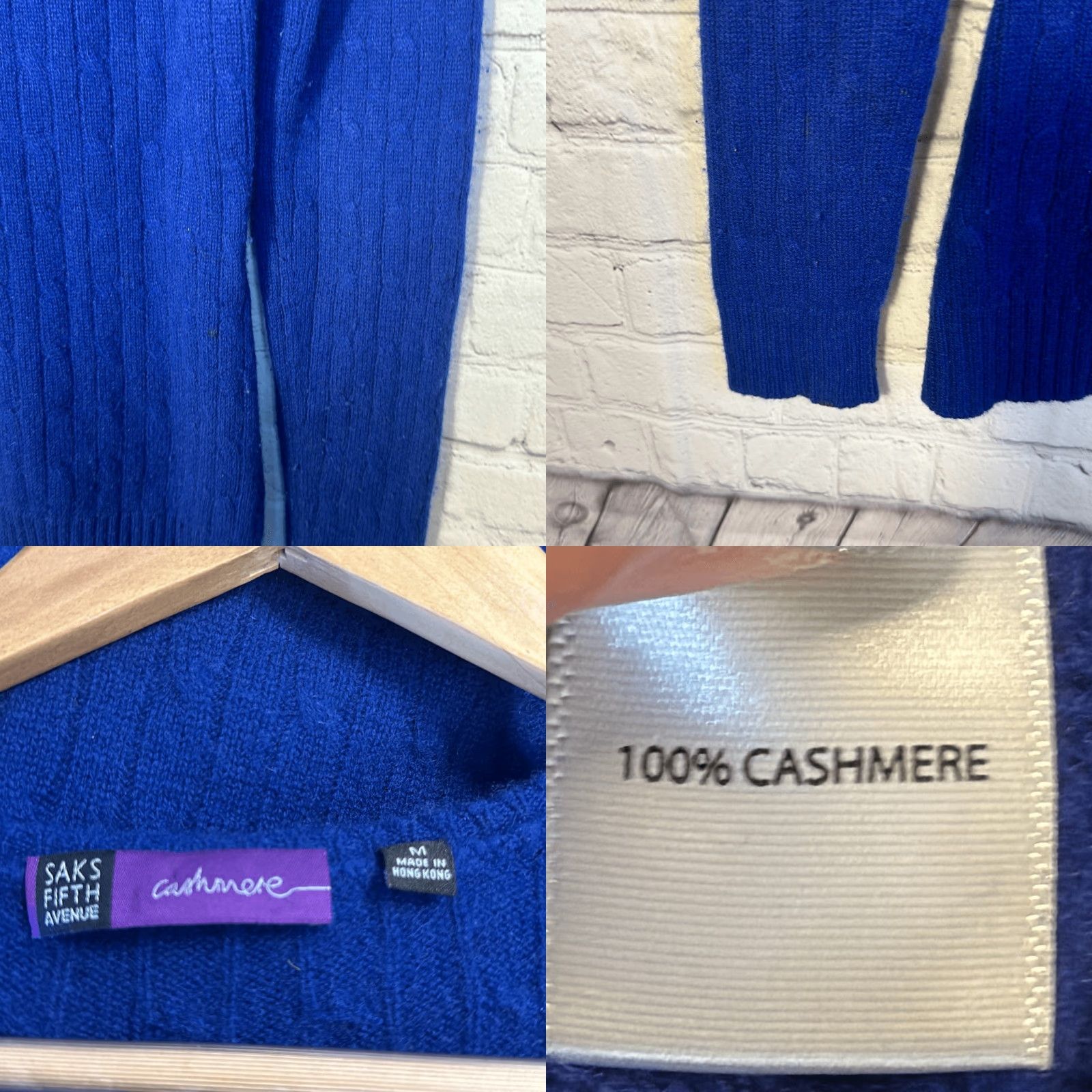 Saks Fifth Avenue Saks Fifth Avenue Cashmere Sweater V neck Blue size M Medium needs TLC Womens Pink Pullover V-Neck Size M / US 6-8 / IT 42-44 - 8 Thumbnail