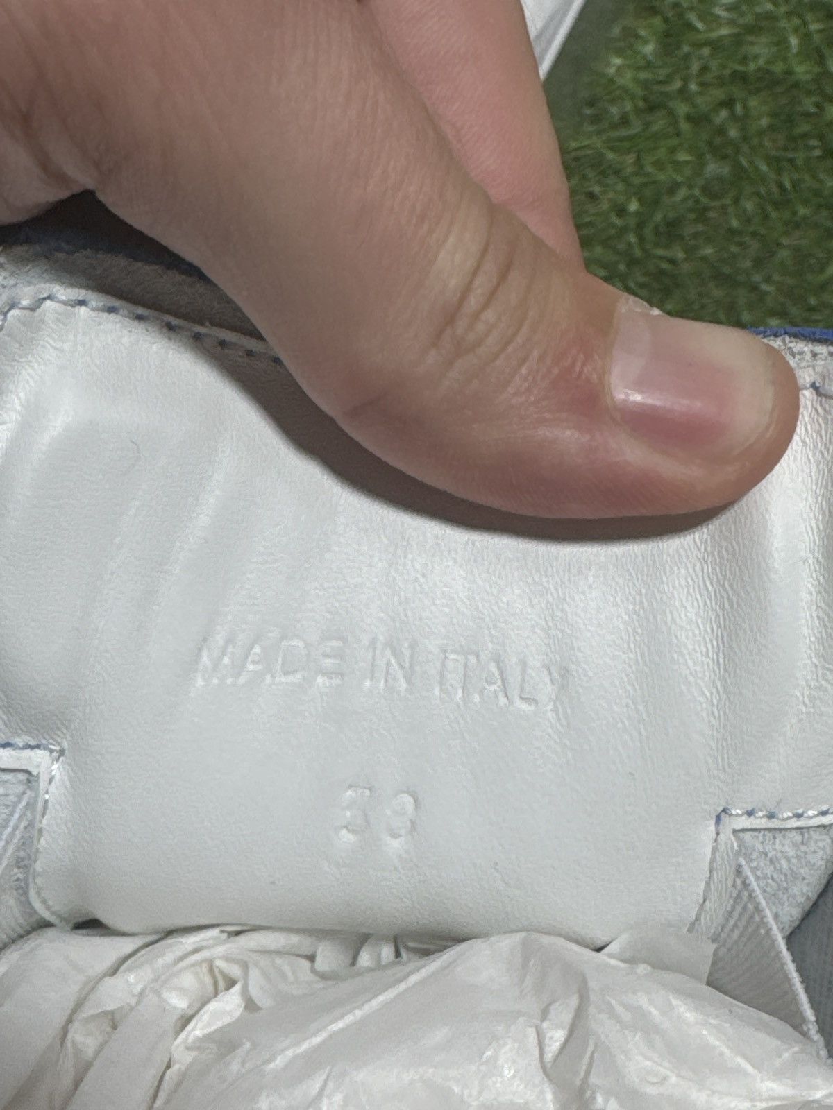 Maison Margiela Maison Margiela Replica Gats Sneakers Rubber Patent Blue Size US 5.5 / EU 38 - 10 Thumbnail