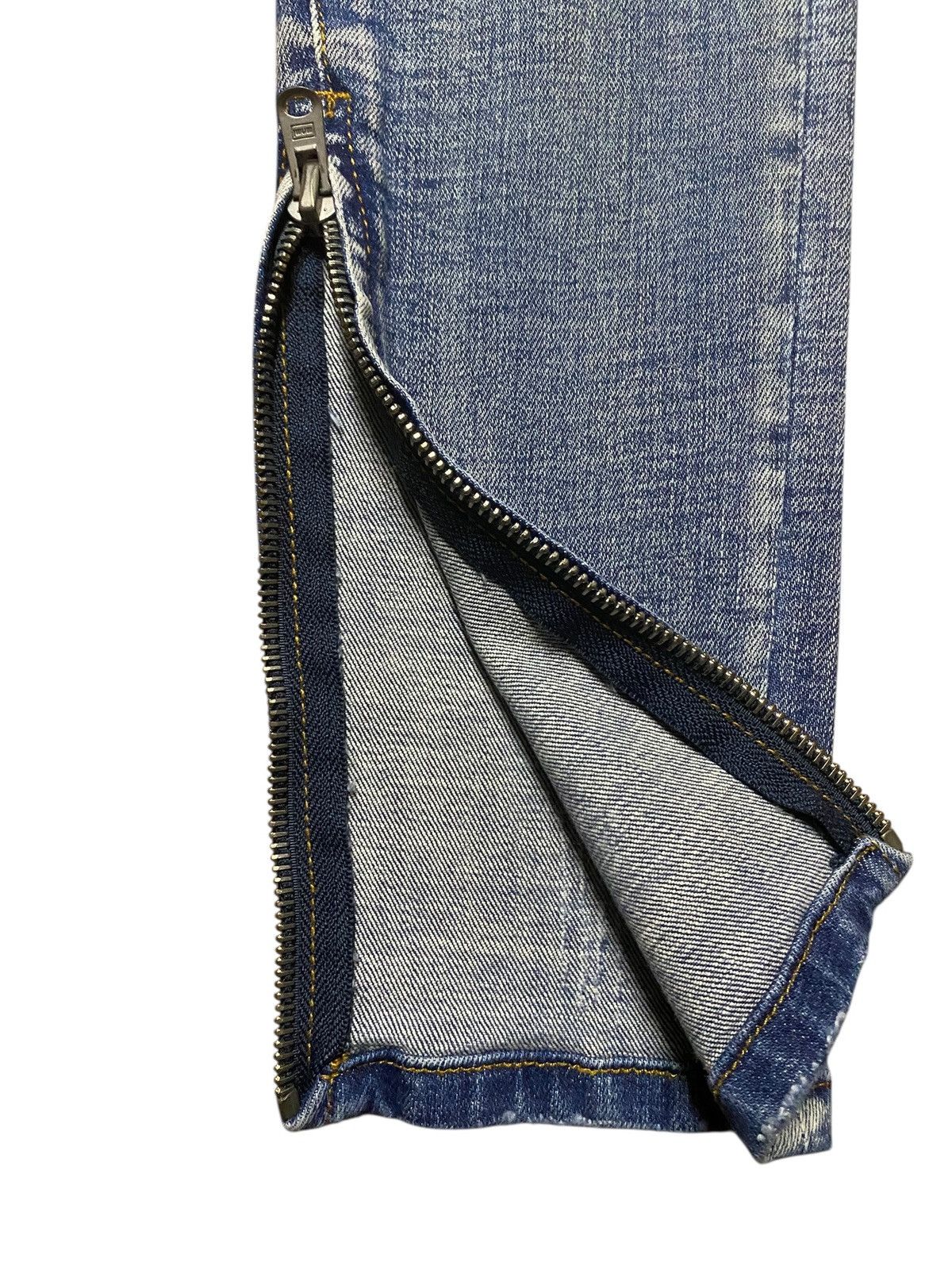 MNML Vintage Japanese Brand MNML Ripped Skinny Jeans Size US 30 / EU 46 - 10 Thumbnail