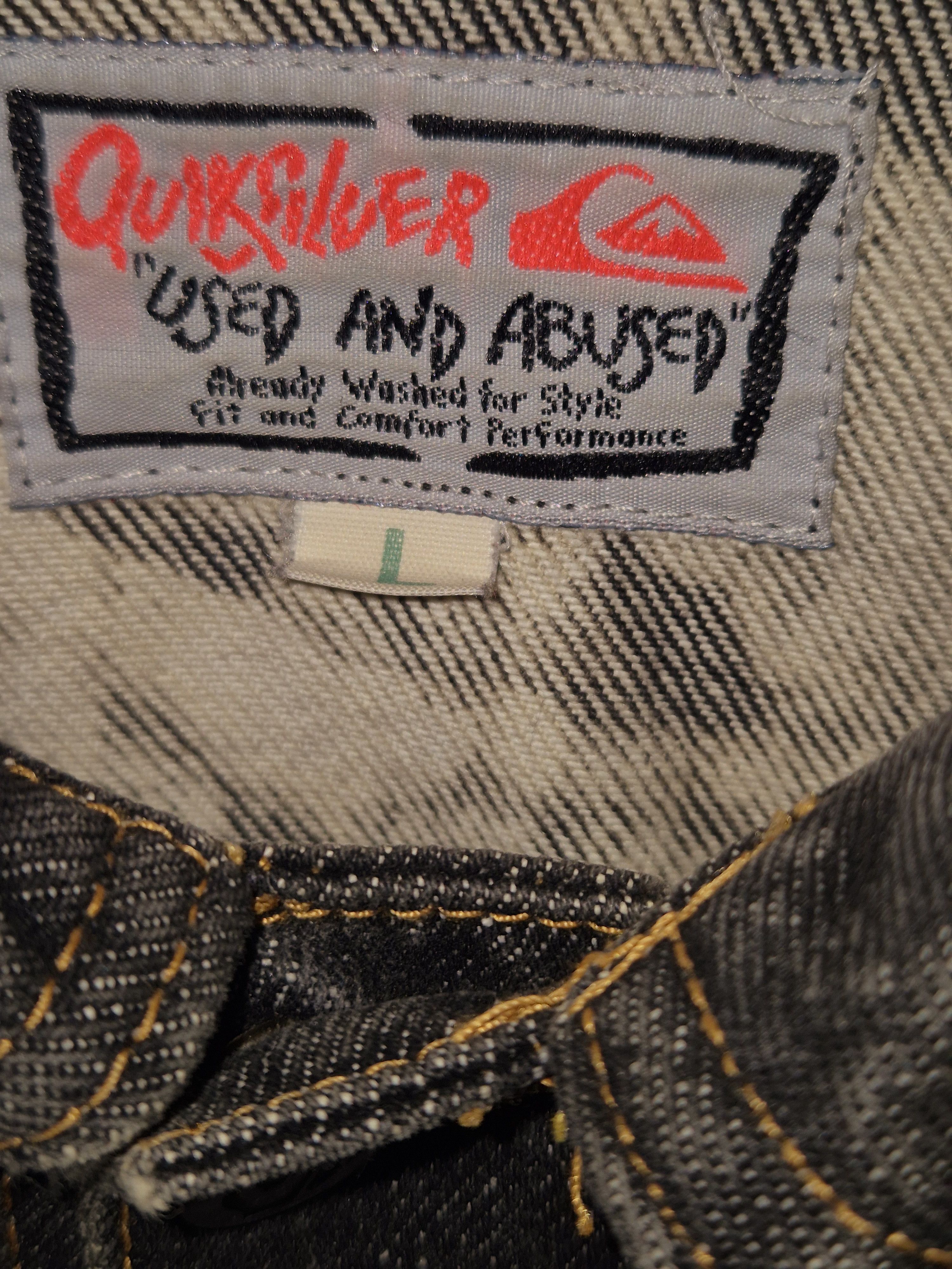 Quiksilver 1988 Quicksilver Used And Abused Men's Denim Jacket Size US L / EU 52-54 / 3 - 3 Thumbnail