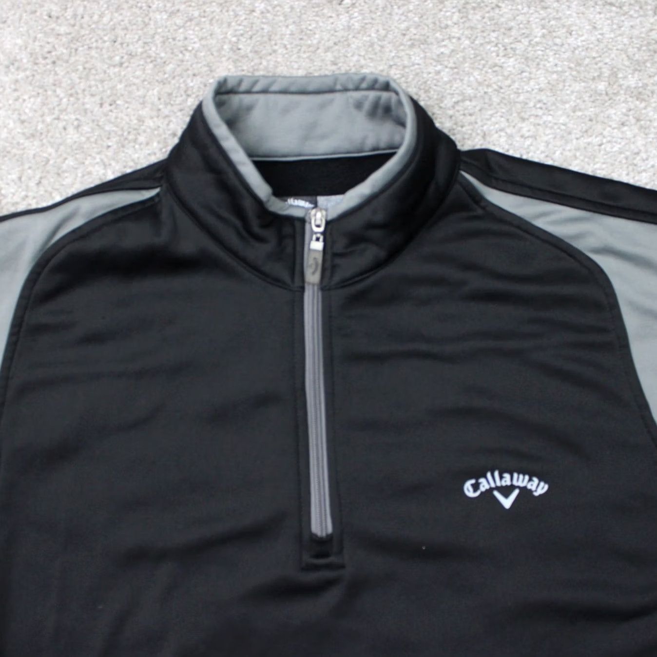 Callaway Callaway Sweatshirt Men Large Black 1/4 Zip Golf Polyester Long Sleeve w/Pockets Size US L / EU 52-54 / 3 - 5 Thumbnail