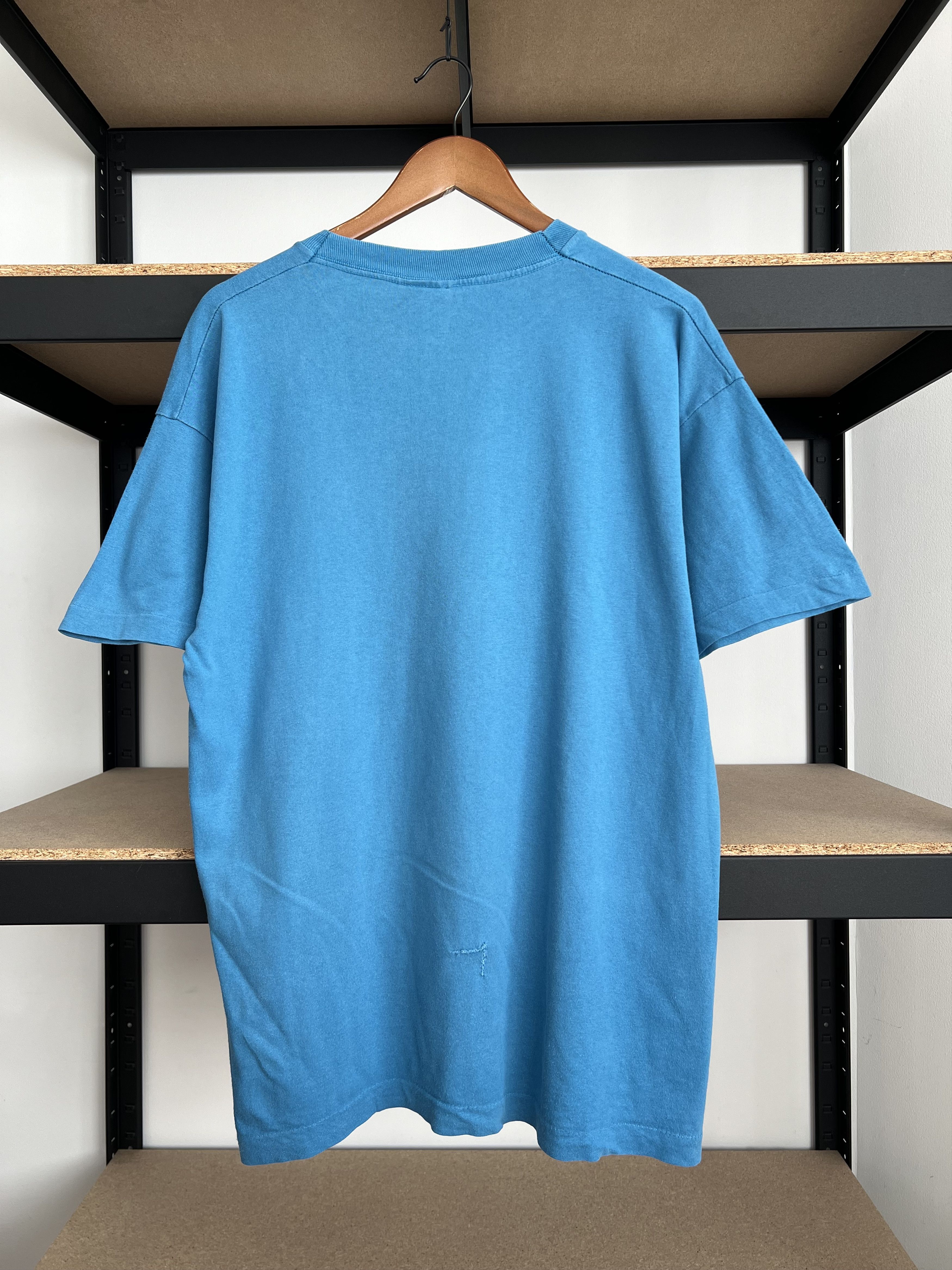 Disney Vintage 90s Disney Pluto Dog Cartoon Blue T-shirt Size US L / EU 52-54 / 3 - 2 Thumbnail
