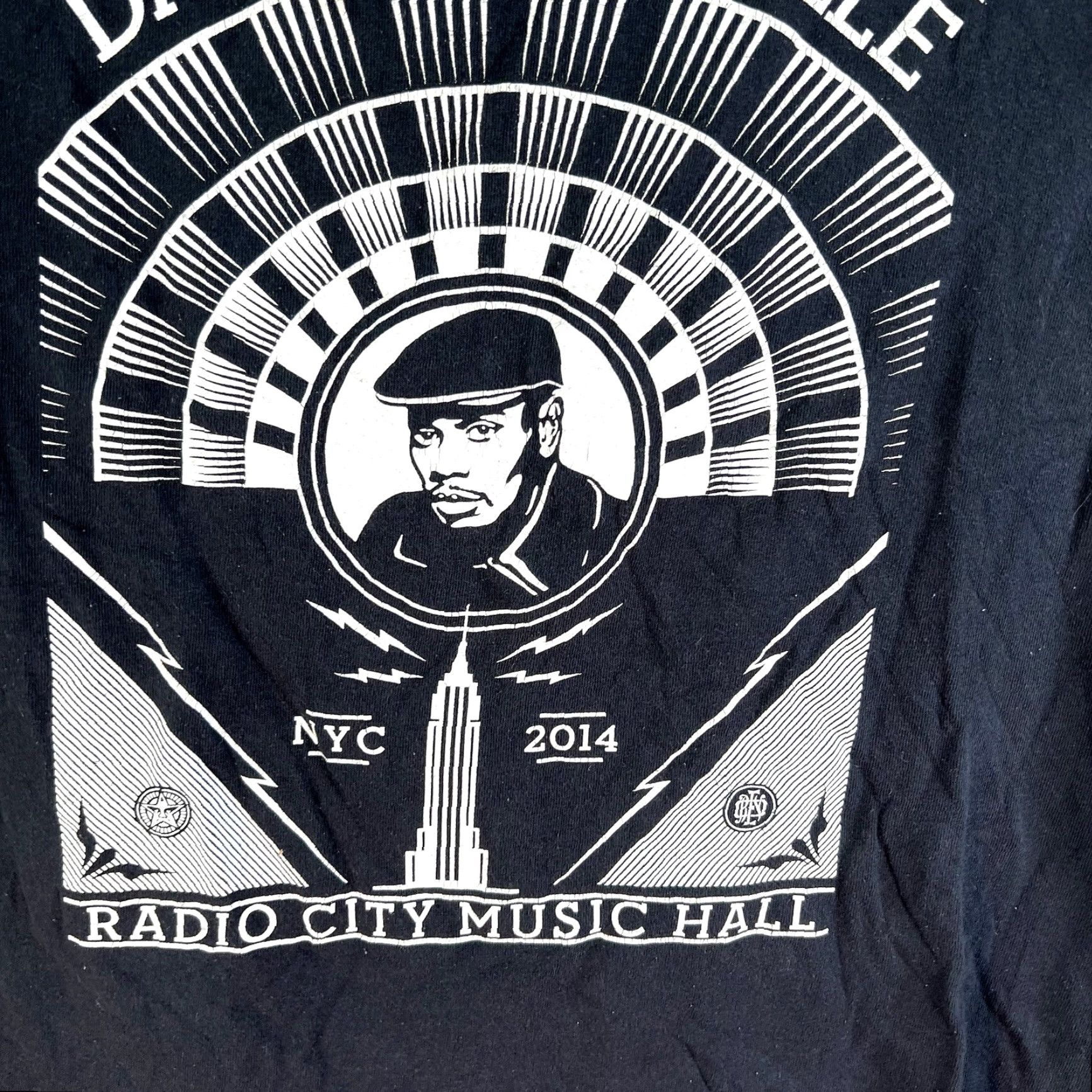 Delta Dave Chappelle T-Shirt - Men's L Black 2014 NYC Radio City Tour Graphic Print Mens Size US L / EU 52-54 / 3 - 2 Thumbnail