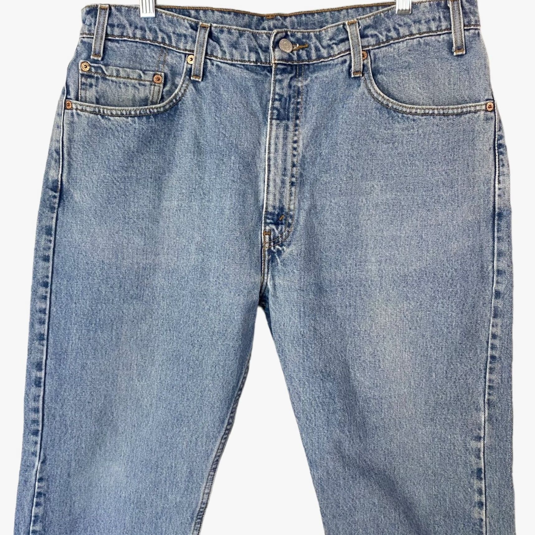 Levi's VINTAGE Levi's 505 Jeans Mens 38X30 Blue Denim Straight Leg 5-Pocket Cotton Regular Fit 1998 Size US 38 / EU 54 - 5 Thumbnail