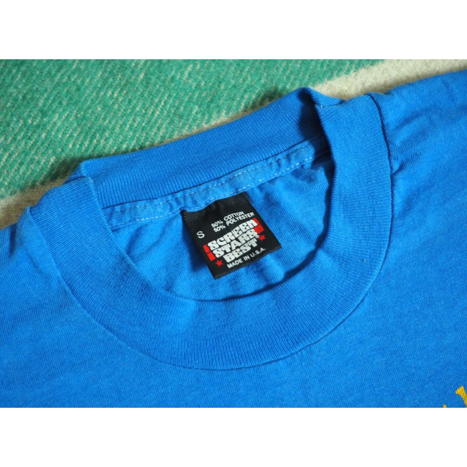 Vintage VTG 80s Screen Stars Mother Mom Womens Rights Faded Blue Carolina Tee T-Shirt S Size S / US 4 / IT 40 - 4 Thumbnail