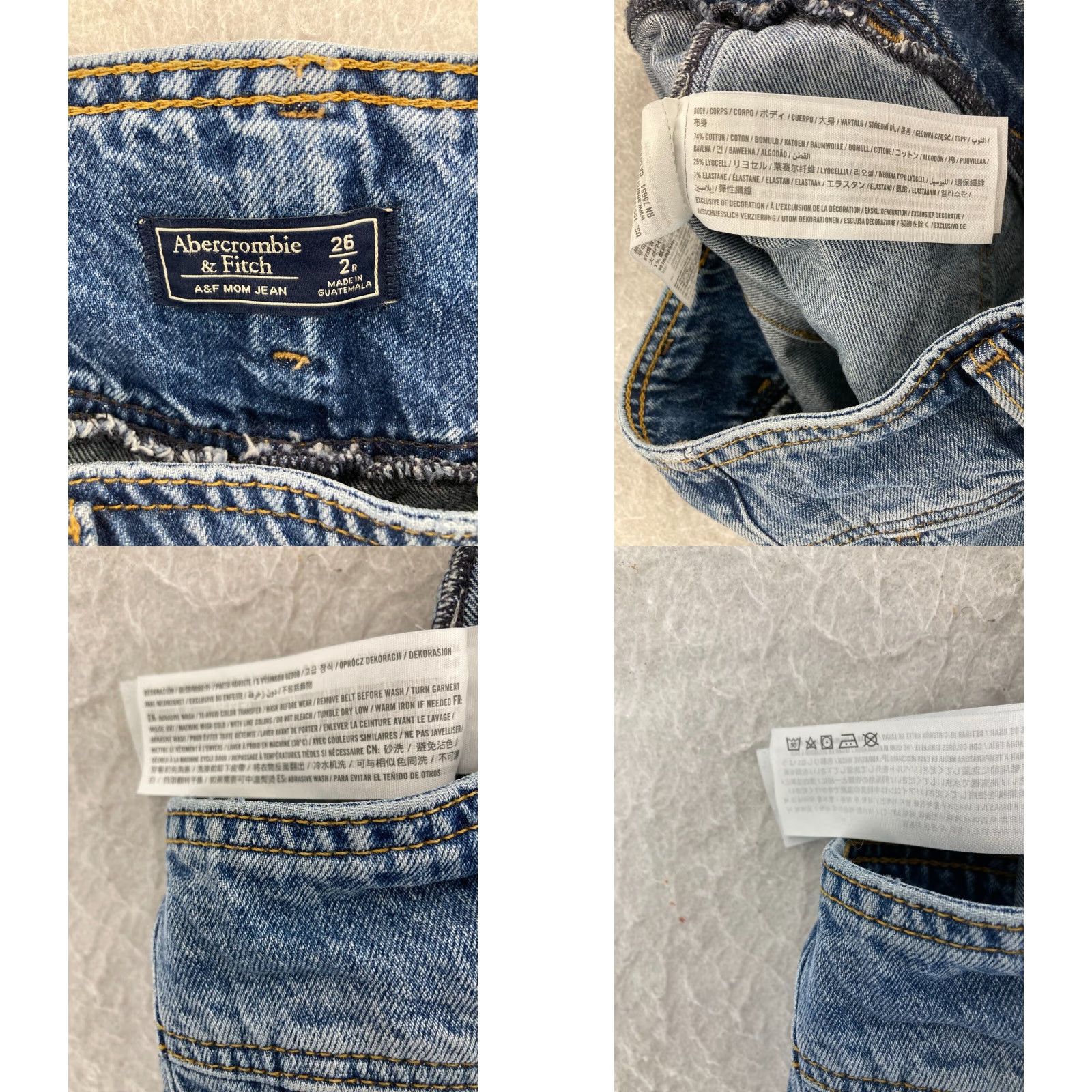 Abercrombie & Fitch VINTAGE Abercrombie & Fitch 90s Mom Jeans High Rise 26 Blue Denim Womens Size 26" / US 2 / IT 38 - 8 Thumbnail