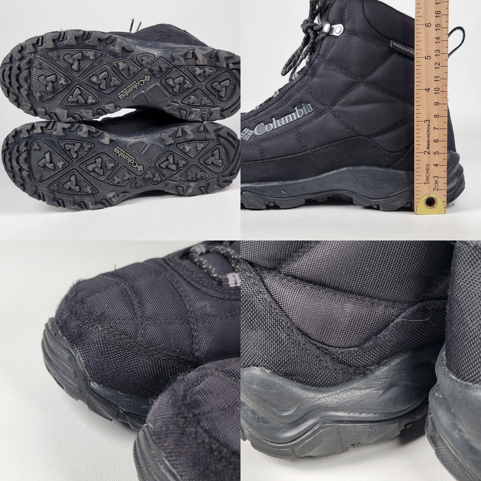 Vintage Columbia Firecamp Waterproof Wide Winter Boots Men 9.5 M Black Size US 10 / EU 43 - 8 Thumbnail