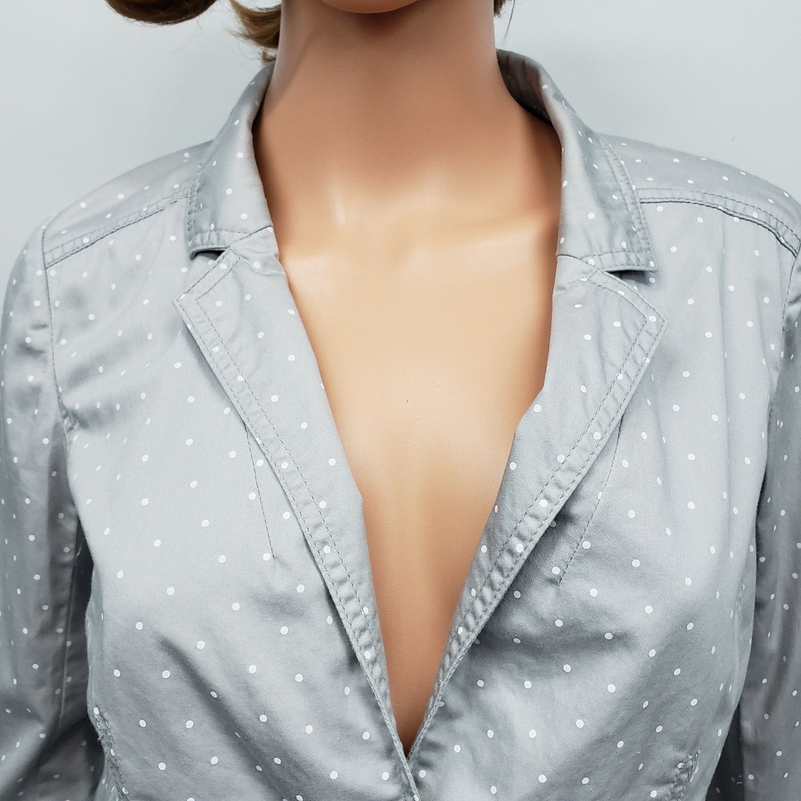 Nordstrom NWT Caslon Nordstrom Polka Dot Blazer Jacket S Cotton Size S / US 4 / IT 40 - 4 Thumbnail