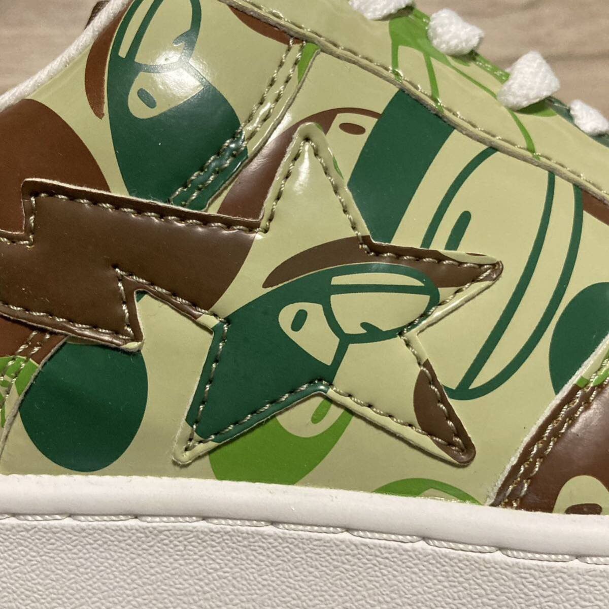 Bape × Nigo BAPESTA patent leather sneakers Milo camo a bathing ape BAPE Size US 10.5 / EU 43-44 - 7 Thumbnail