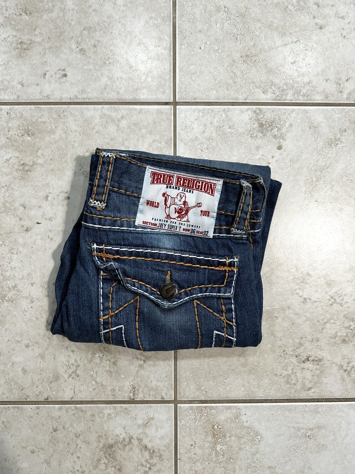 True Religion Vintage y2k true religion joey super t jeans Size US 36 / EU 52 - 6 Thumbnail