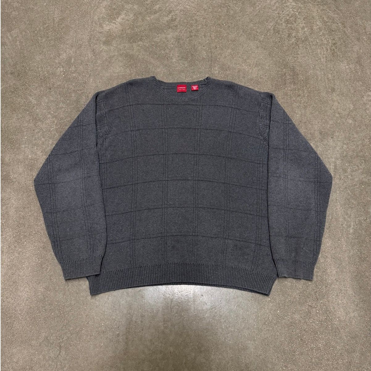Arrow Arrow Oversized Knitted Gray Sweater Size US XL / EU 56 / 4 - 1 Thumbnail