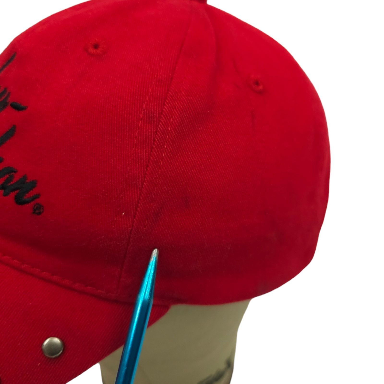 Harley Davidson Harley Davidson Embroidered Red Adjustable Tuck Strap Cap Size ONE SIZE - 15 Thumbnail