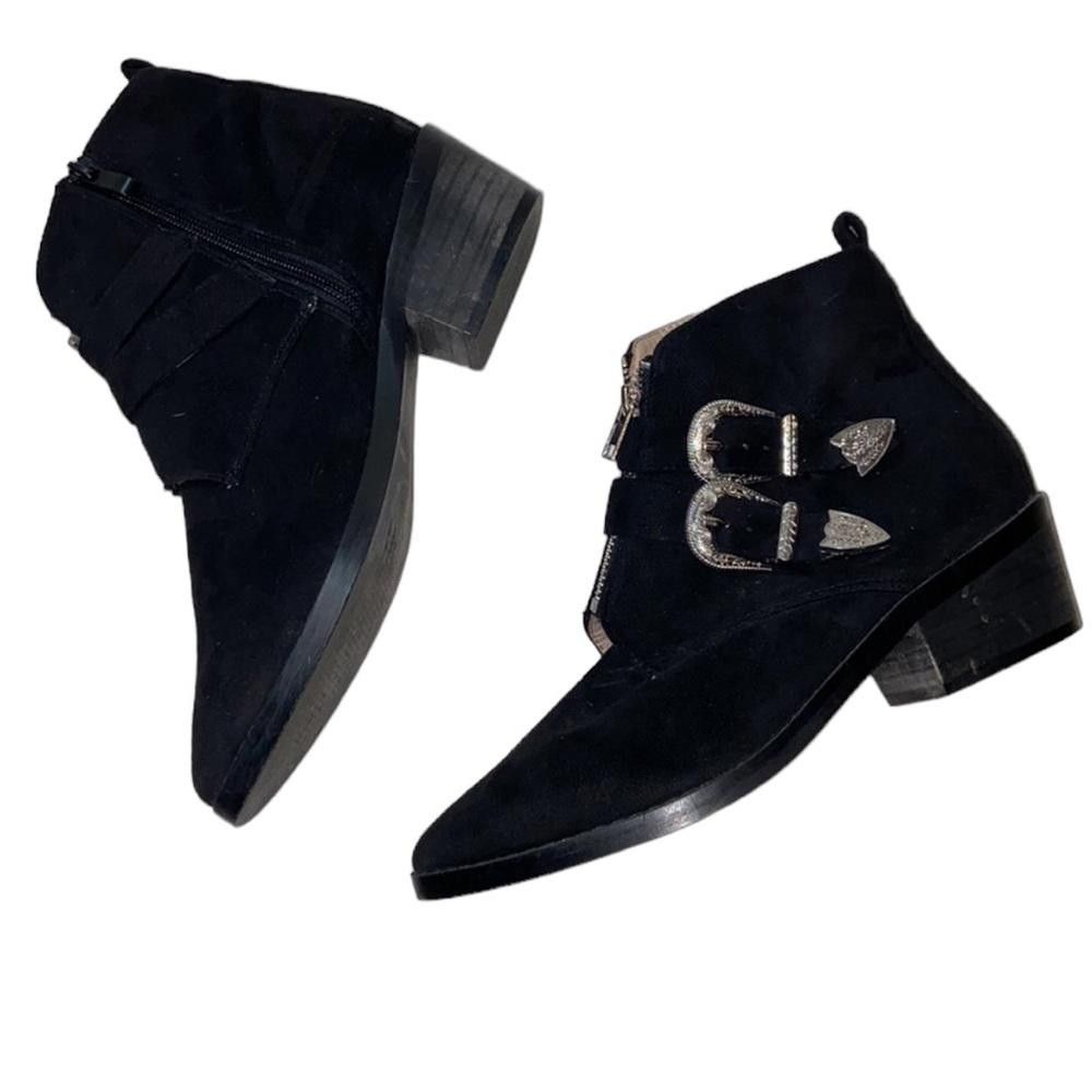 Designer Nasty Gal l Put Your West Foot Forward Buckle Boot Size 6 Size US 6 / IT 36 - 4 Thumbnail