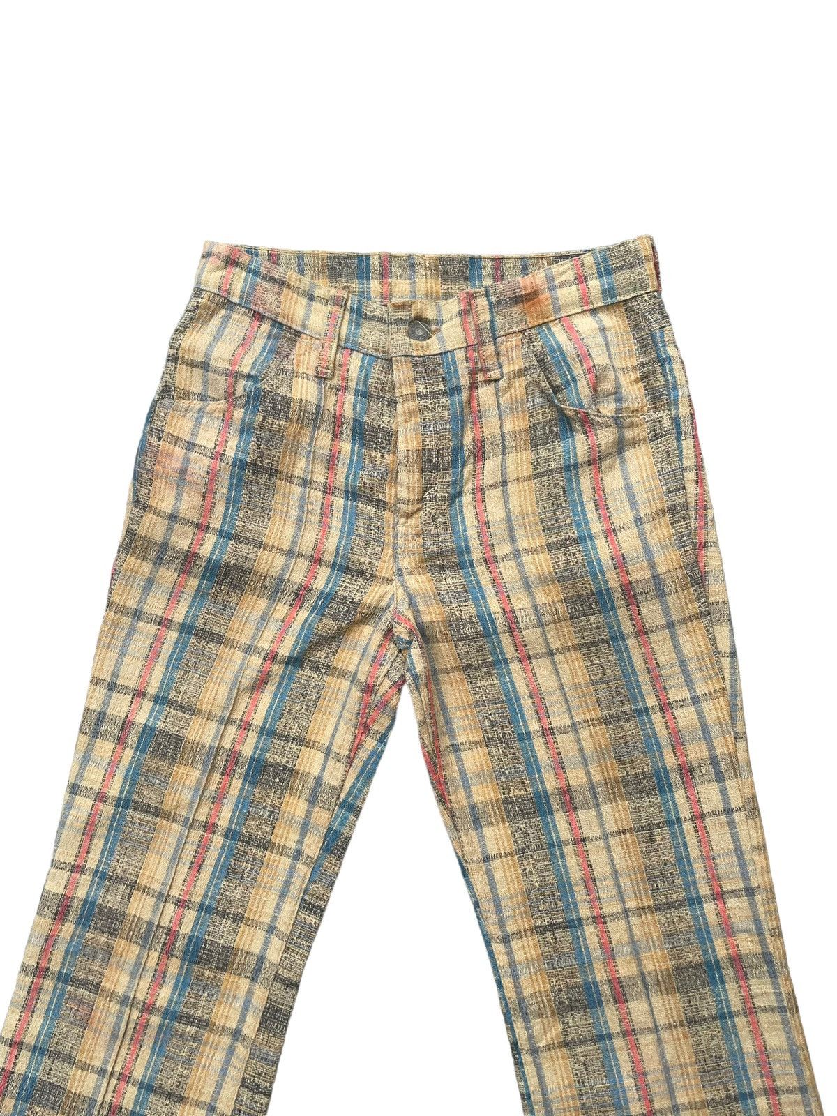 Levi's Vintage 1973 Flare Levis White Tag Checkered Size US 28 / EU 44 - 3 Thumbnail