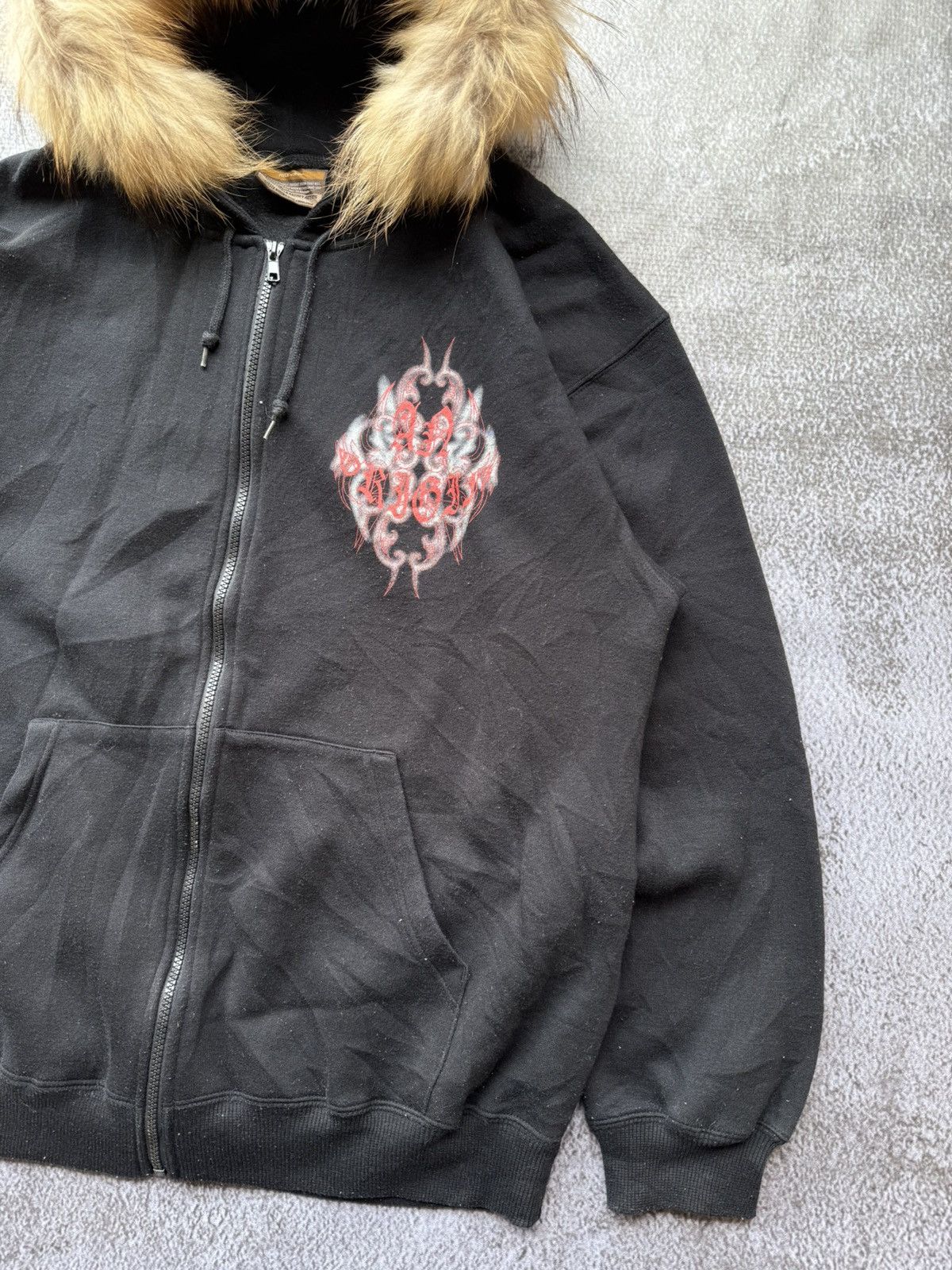 Japanese Brand Japanese fur hoodie ifsixwasnine style Size US L / EU 52-54 / 3 - 3 Thumbnail