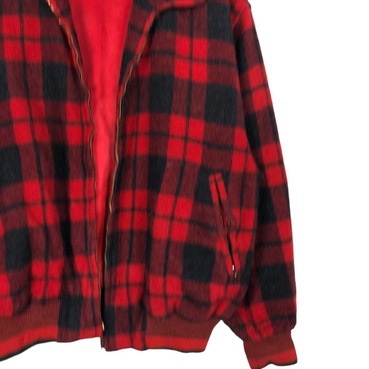 Japanese Brand VINTAGE WOOL HERRINGBONE BOMBER JACKET MESSAGE ISSEY MIYAKE Size US M / EU 48-50 / 2 - 7 Thumbnail