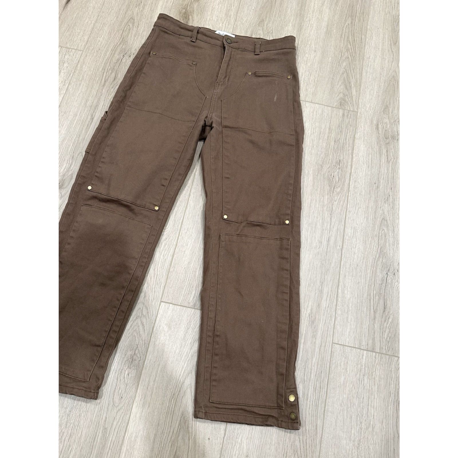 Doublet Profound Pants Mens Casual Brown 30 Regular 27 Inseam Double Knee Vintage No Size US 30 / EU 46 - 2 Thumbnail