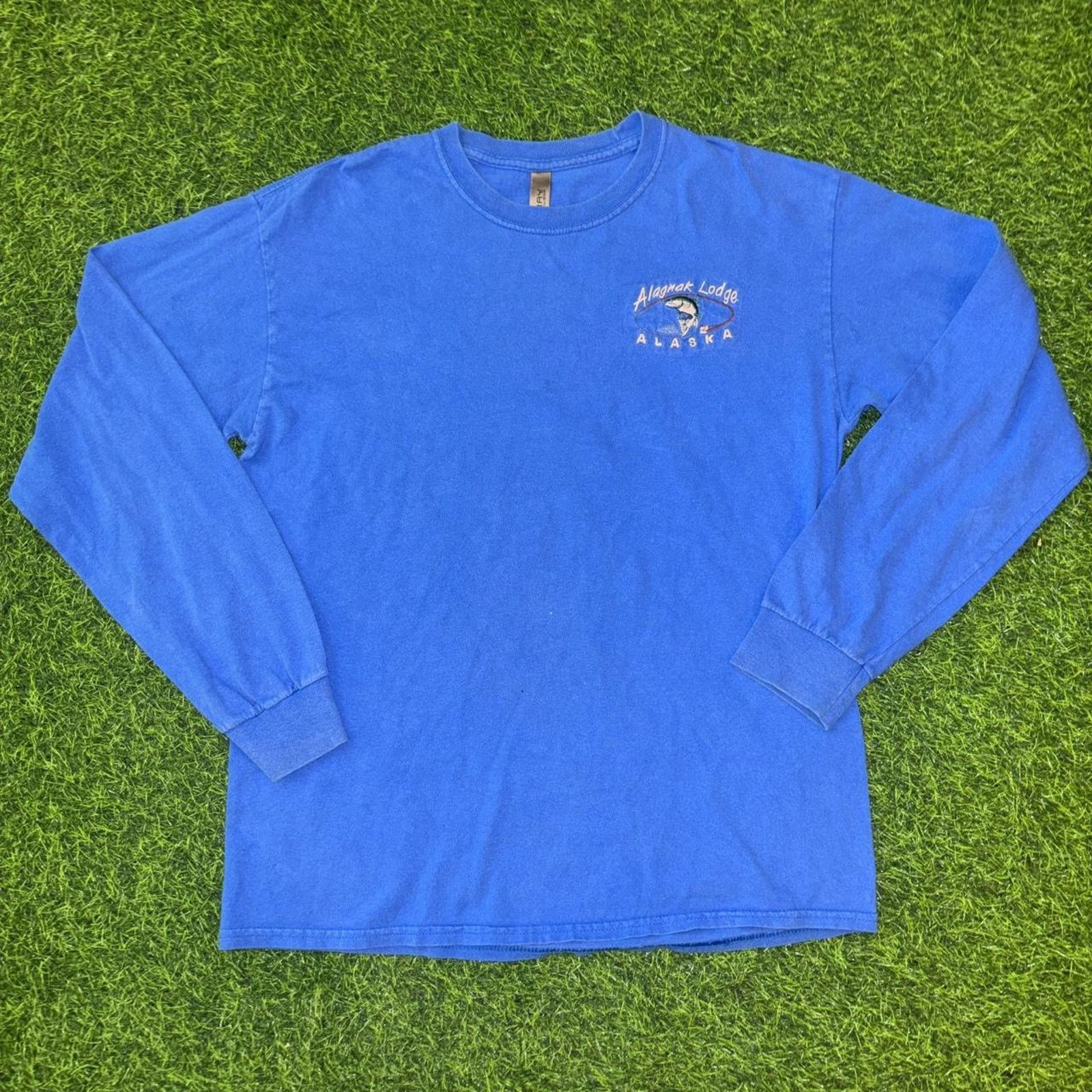 Other Vintage Blue Embroidered ‘Alagnak Lodge, Alaska’ Long Sleeve Size US M / EU 48-50 / 2 - 1 Thumbnail