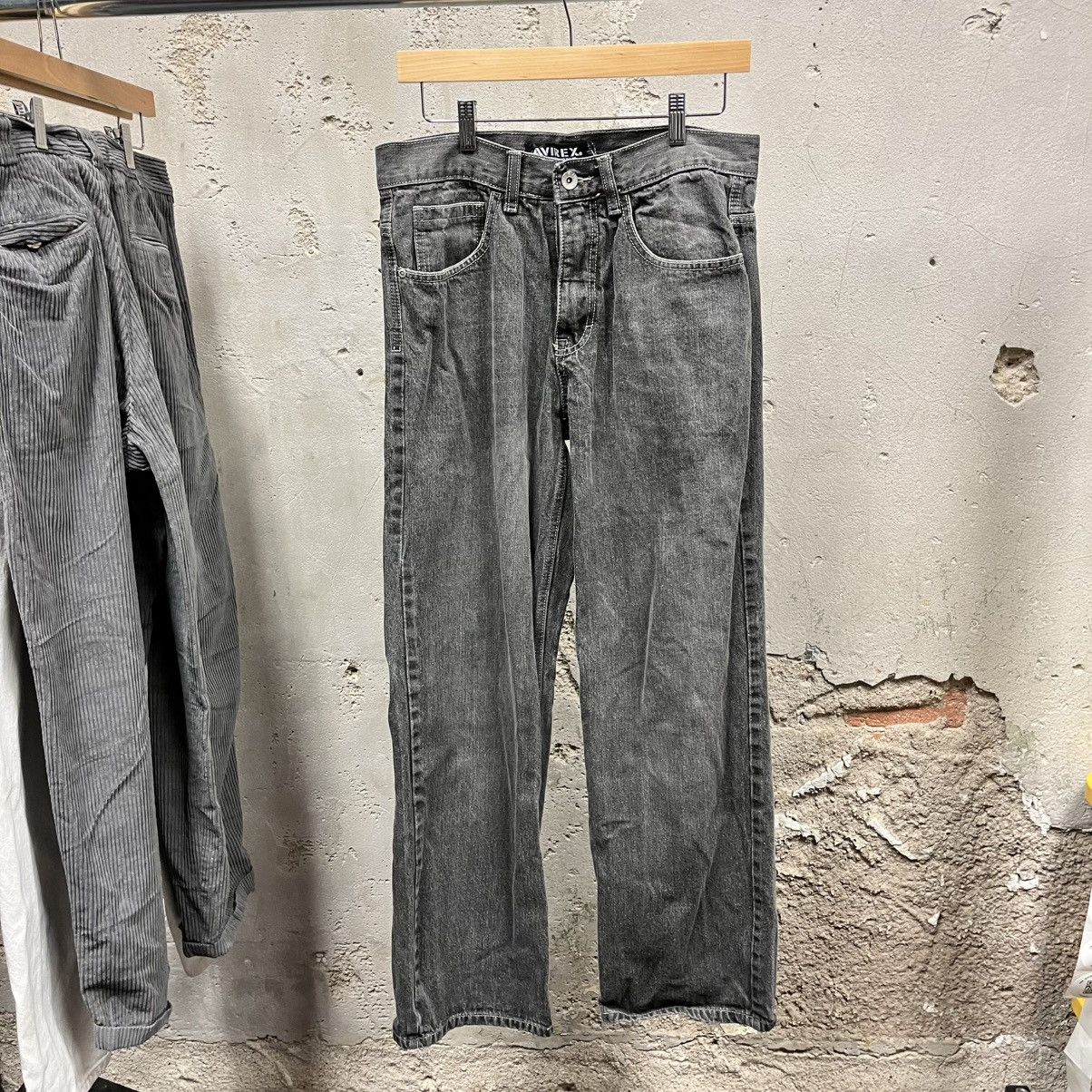 Avirex Avierex Vintage Gray Baggy Skater Fit Jeans 32x32 Y2K 90s Size US 32 / EU 48 - 1 Thumbnail