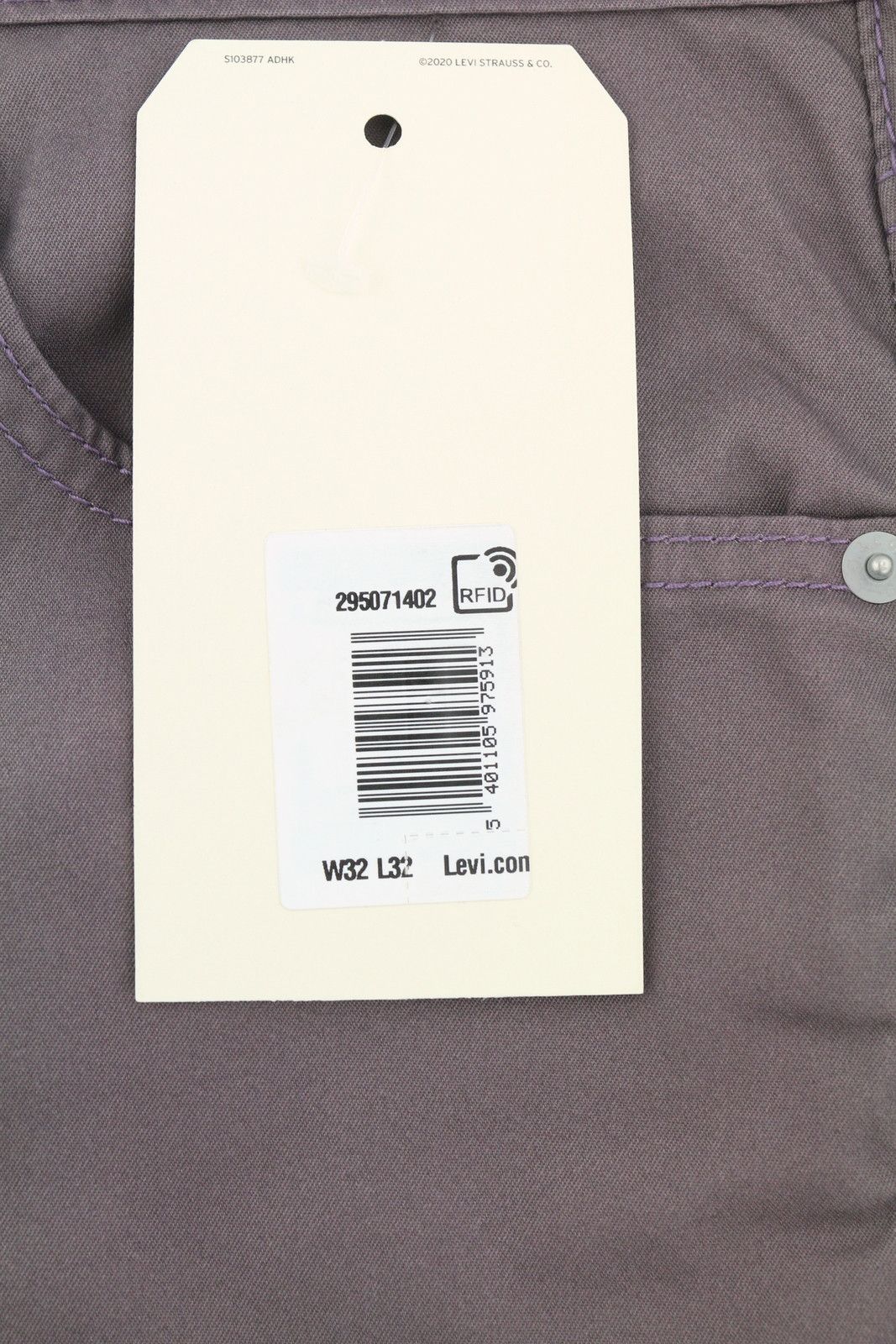 Levi's 502 W32/L32 Tapered Zip Pants Purple Logo 87053 Size US 32 / EU 48 - 6 Thumbnail