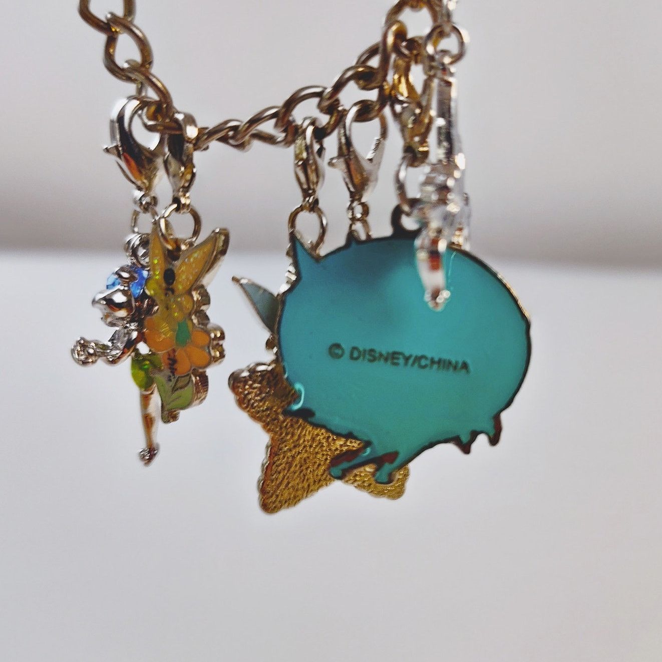 Disney Disney Tinker Bell 6 Charm Silver-Toned Bracelet Size ONE SIZE - 7 Thumbnail
