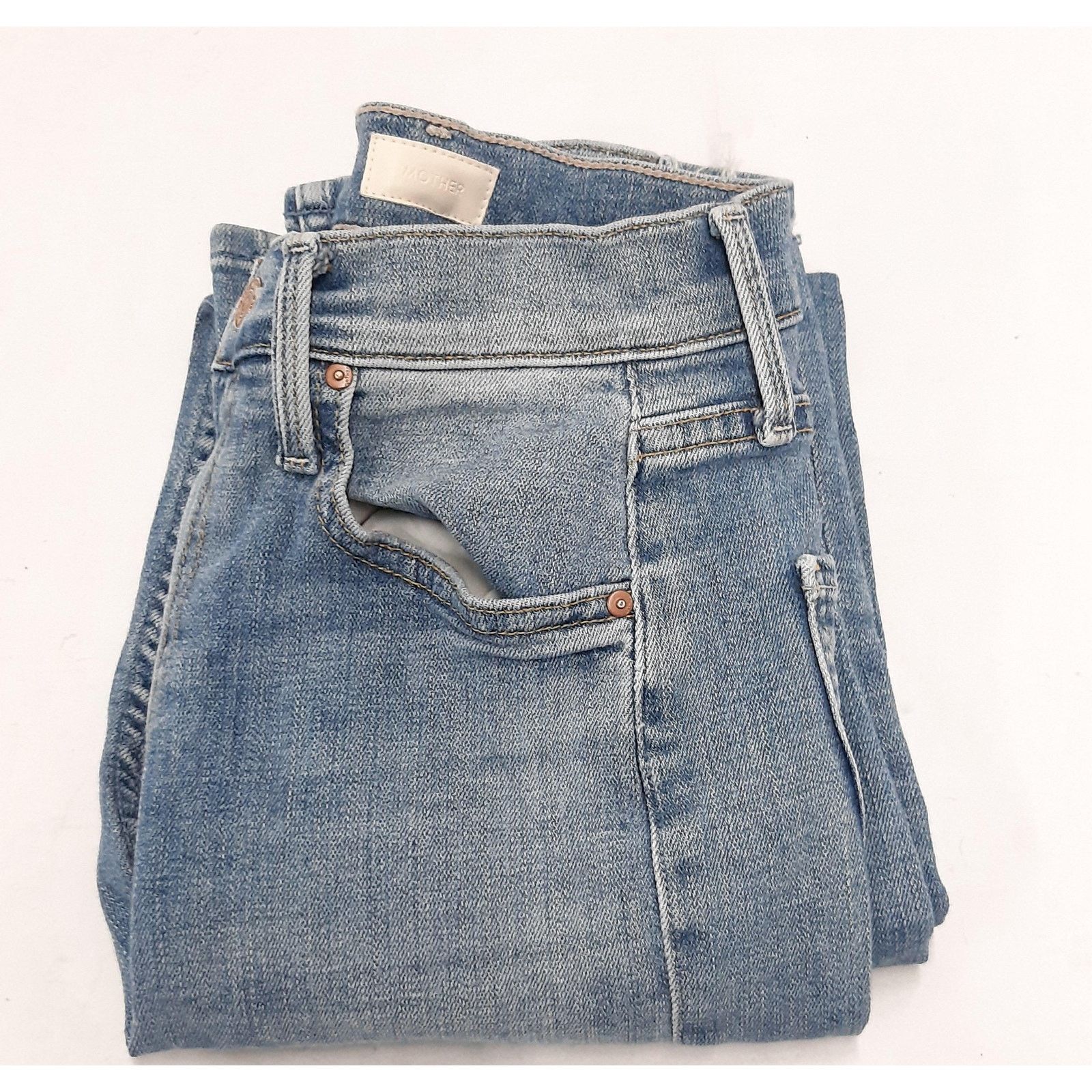 MOTHER Mother High Waisted Rider Ankle Kiss And Make Up Again Jeans Size 27" / US 4 / IT 40 - 6 Thumbnail
