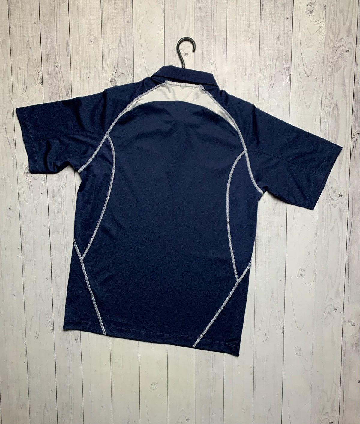 Nike × Vintage Vintage Nike polo navy logo line size M Size US M / EU 48-50 / 2 - 6 Thumbnail