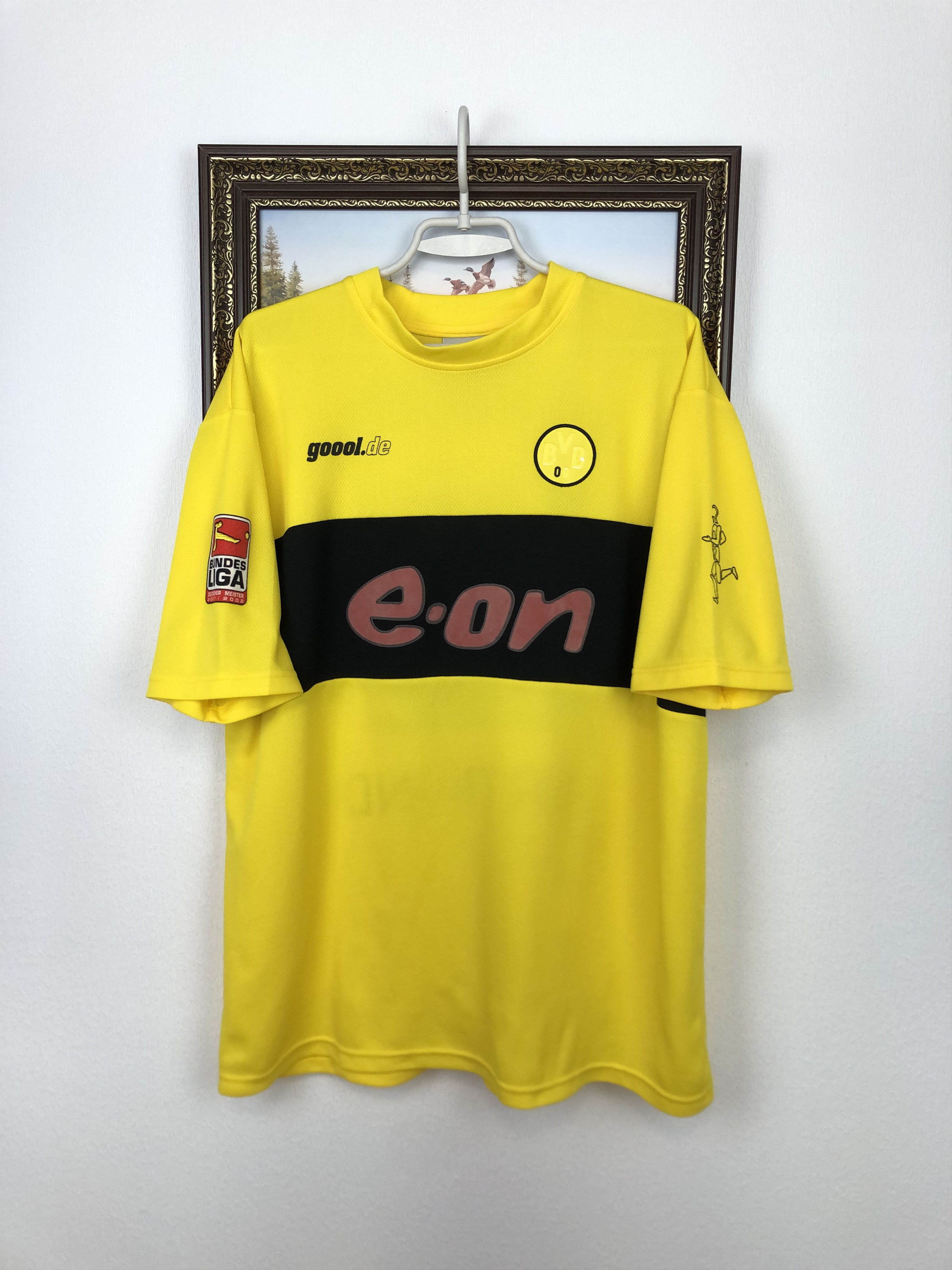 Vintage Borussia Dortmund football shirt Soccer #21 Metzelder Jersey Size US XL / EU 56 / 4 - 3 Thumbnail