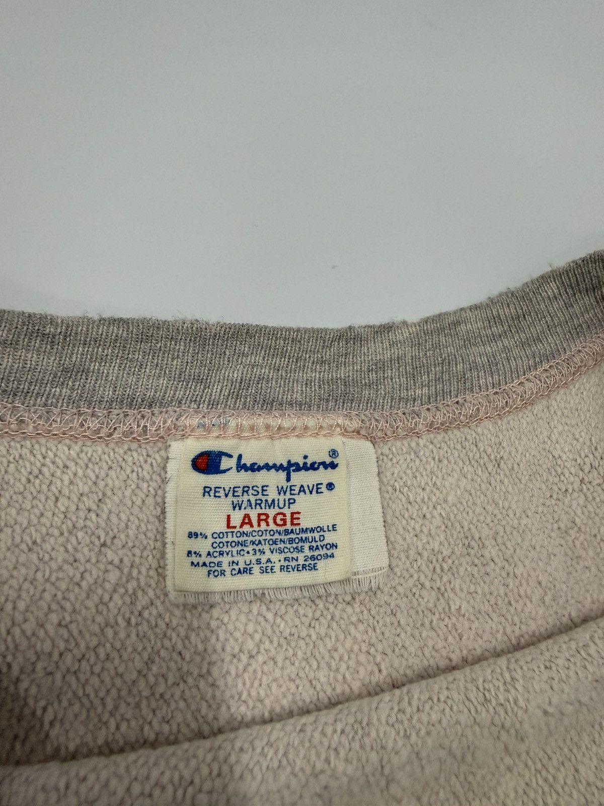 Champion 80s NAVY of Naval Academy R.Weaves Distress Rose Gold inside Size US M / EU 48-50 / 2 - 13 Thumbnail
