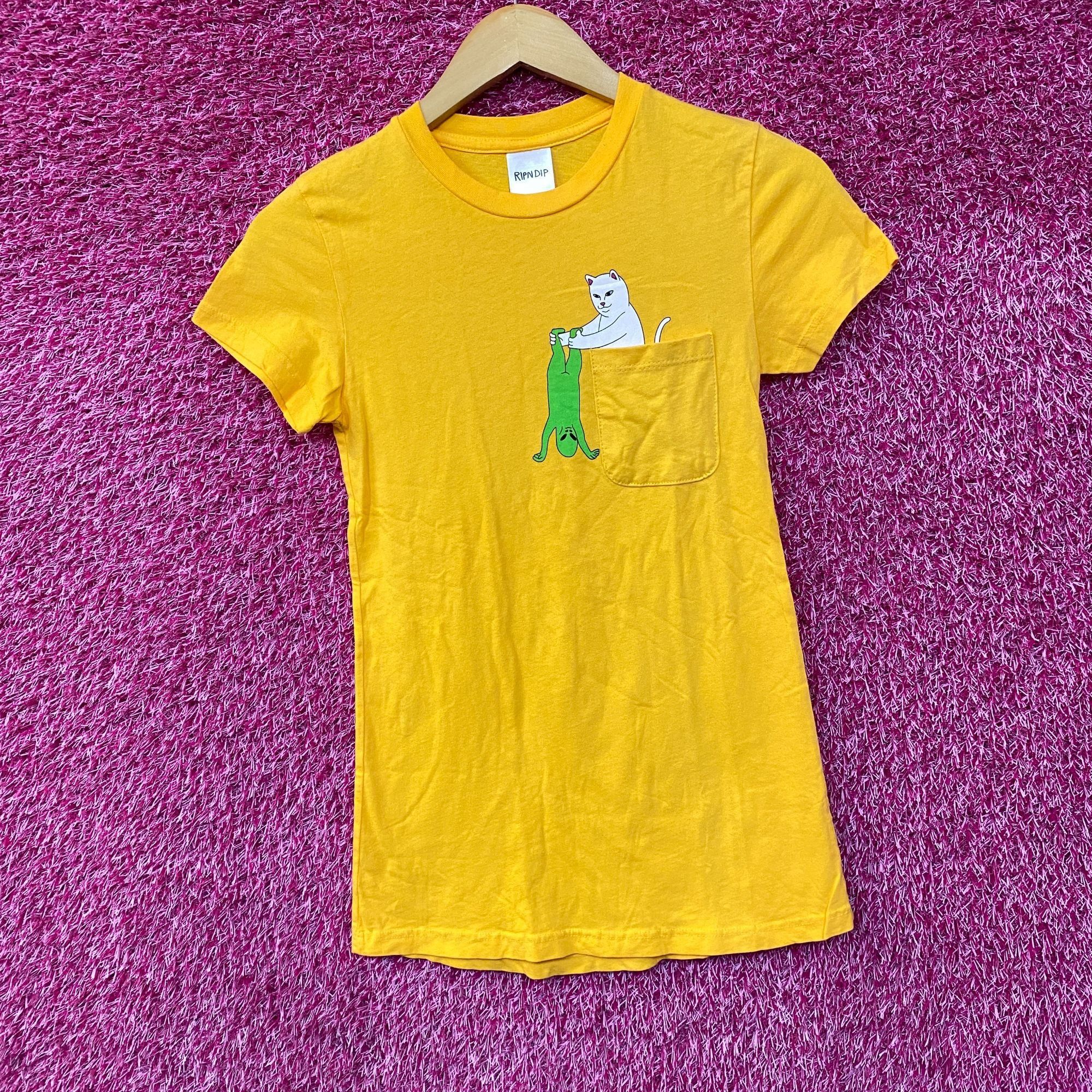 RIPNDIP RIPNDIP Lord Nermal Break Yo Self Alien Yellow T-Shirt Extra Size XS / US 0-2 / IT 36-38 - 2 Thumbnail