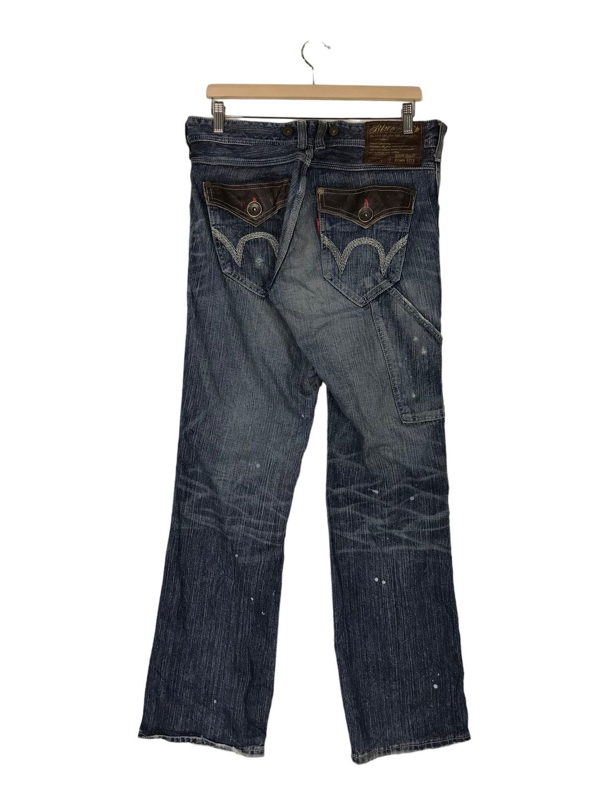 Edwin 💥 EDWIN PAIN SPLASH DISTRESS JEANS Size US 34 / EU 50 - 5 Thumbnail