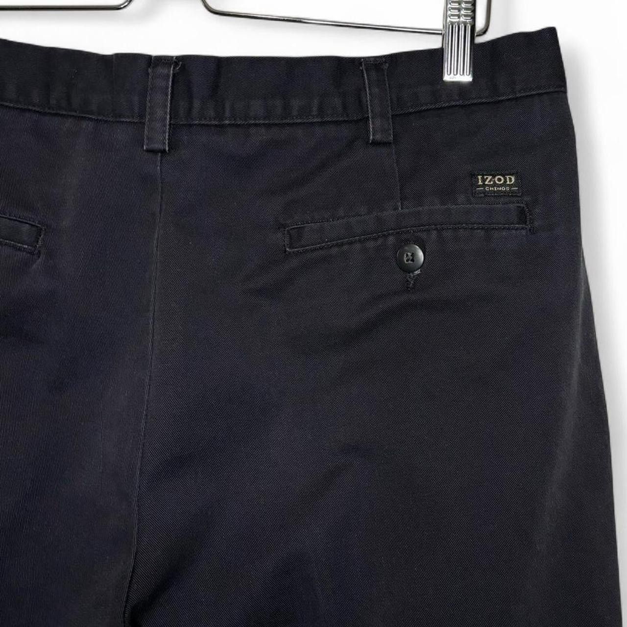 Izod × Vintage Vintage 00s Faded Black Baggy Chino Pants Size US 35 - 5 Thumbnail