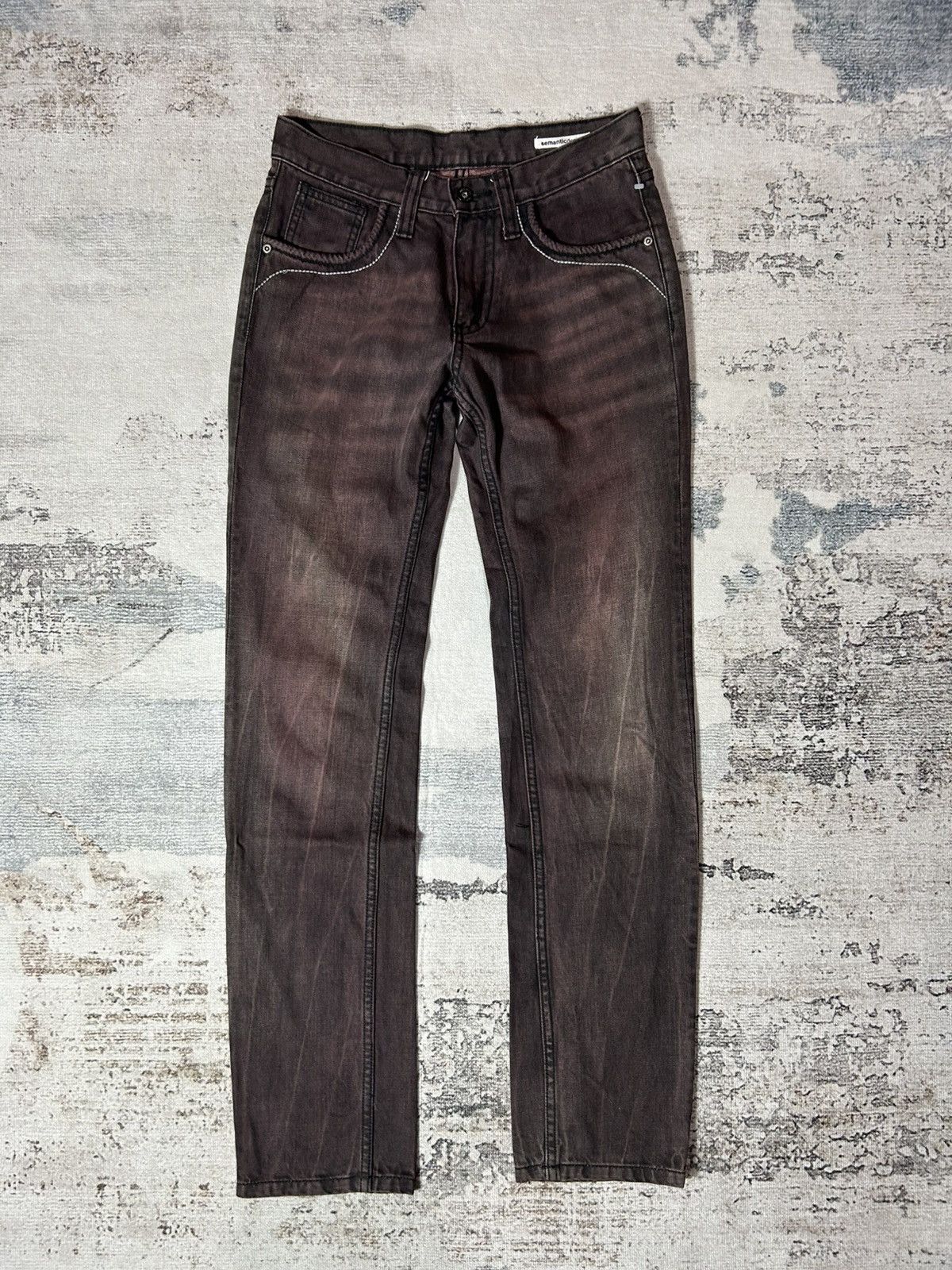 semanticdesign 2000s Semantic Design Purple Dark Jeans Size US 29 - 1 Thumbnail