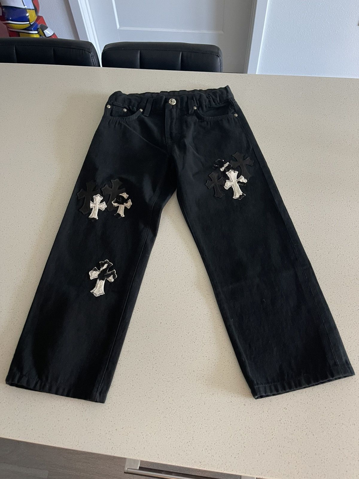 Chrome Hearts Chrome Hearts Zebra Patch Kids Pants | Grailed
