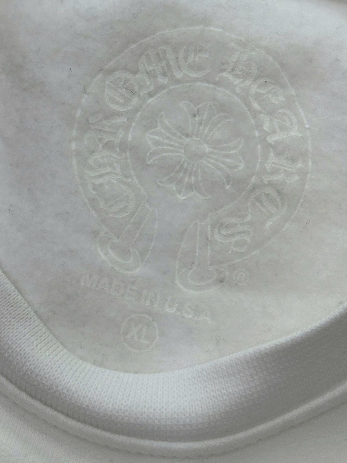 Chrome Hearts Chrome hearts Horse shoe sweater white Size US XL / EU 56 / 4 - 7 Thumbnail