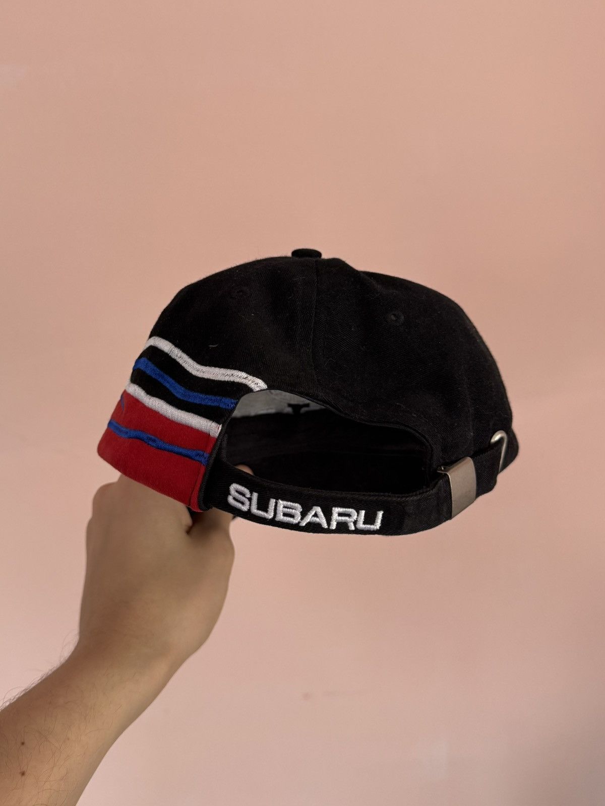 Formula 1 Vintage Subaru Racing F1 Flame Red Blue Cap Size ONE SIZE - 3 Thumbnail